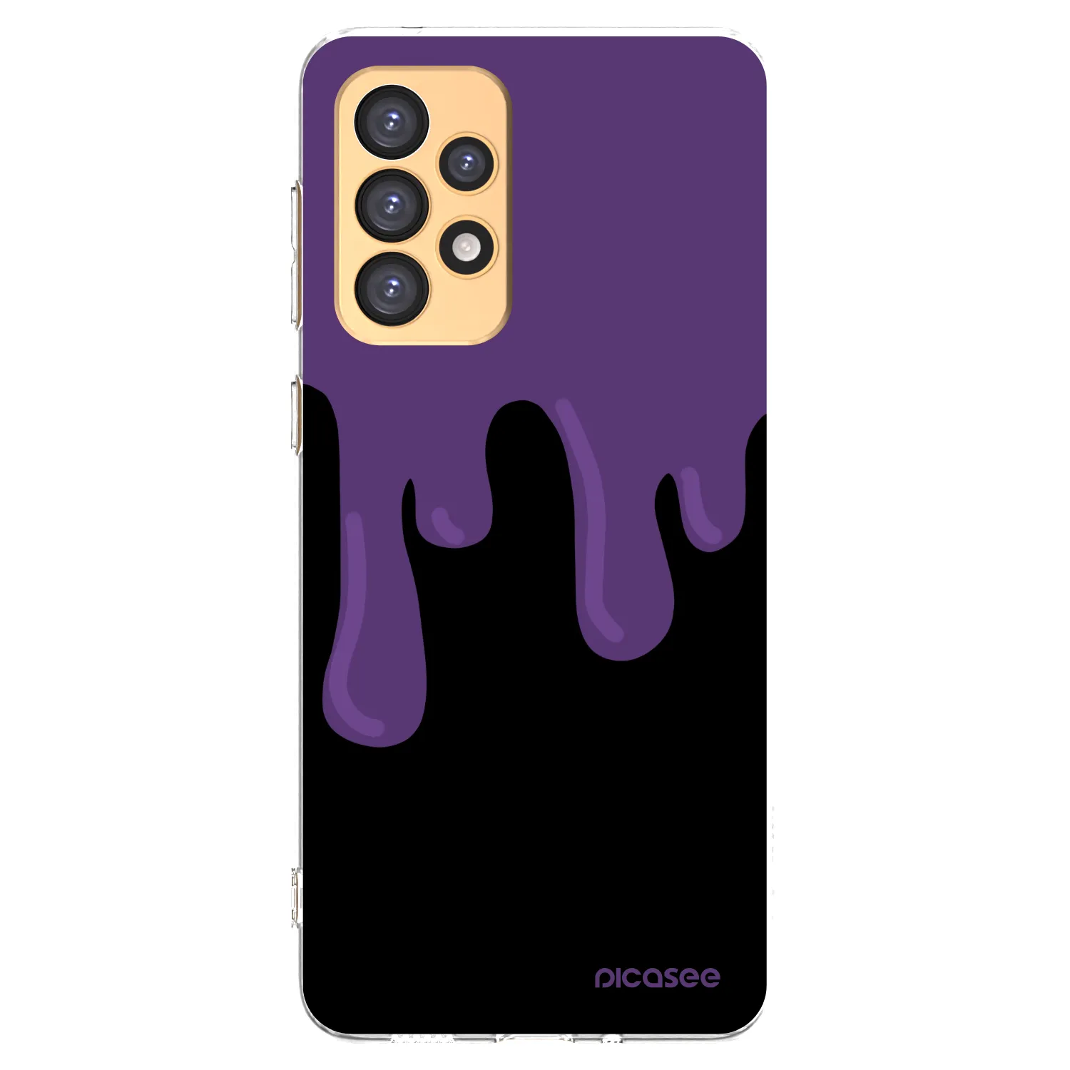 Picasee Samsung Galaxy A33 5G A336 Hülle - Transparentes Silikon - Purple spooky