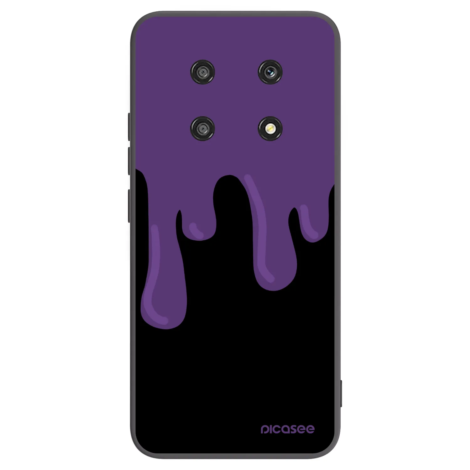 Picasee Honor Magic4 Lite 5G Hülle - Schwarzes Silikon - Purple spooky