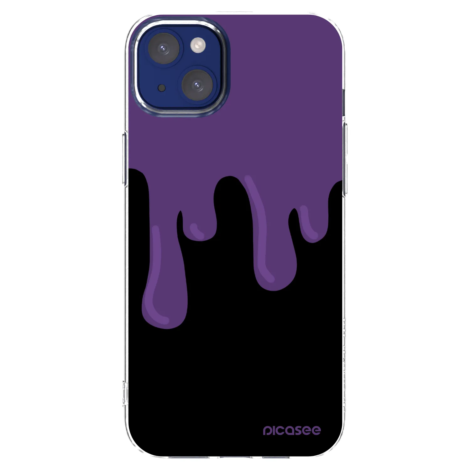 Picasee Apple iPhone 14 Plus Hülle - Transparentes Silikon - Purple spooky