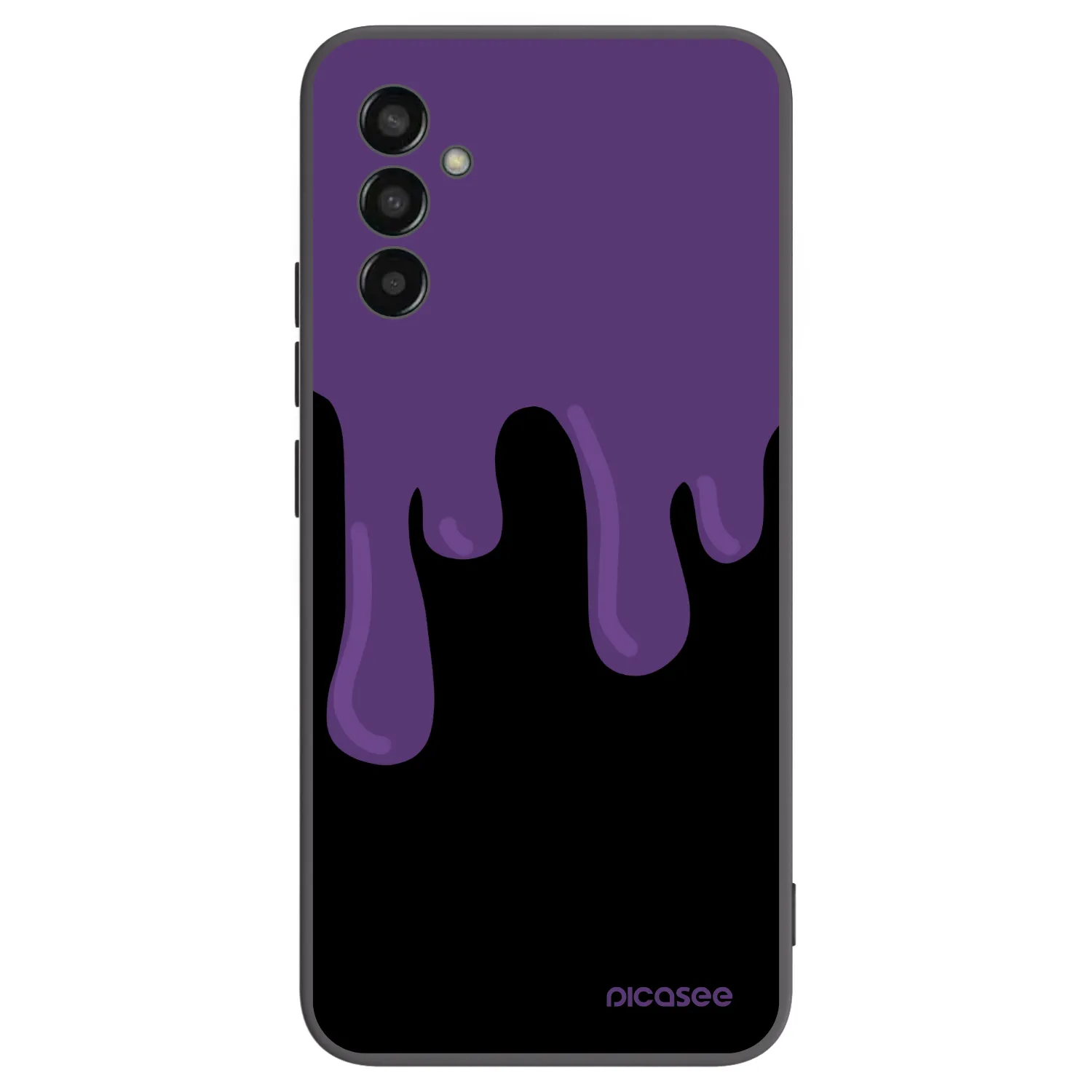 Picasee Samsung Galaxy M13 M135F Hülle - Schwarzes Silikon - Purple spooky
