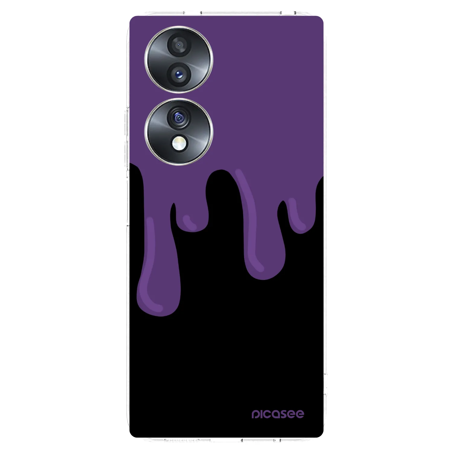 Picasee Honor 70 Hülle - Transparentes Silikon - Purple spooky