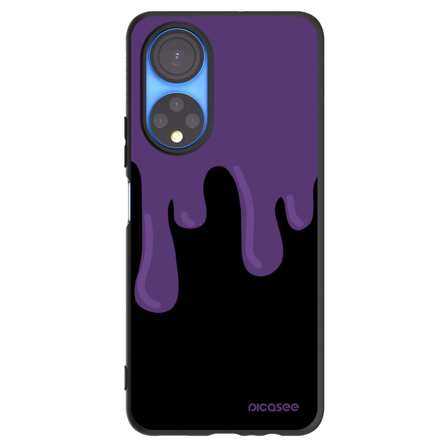 Picasee Honor X7 Hülle - Schwarzes Silikon - Purple spooky