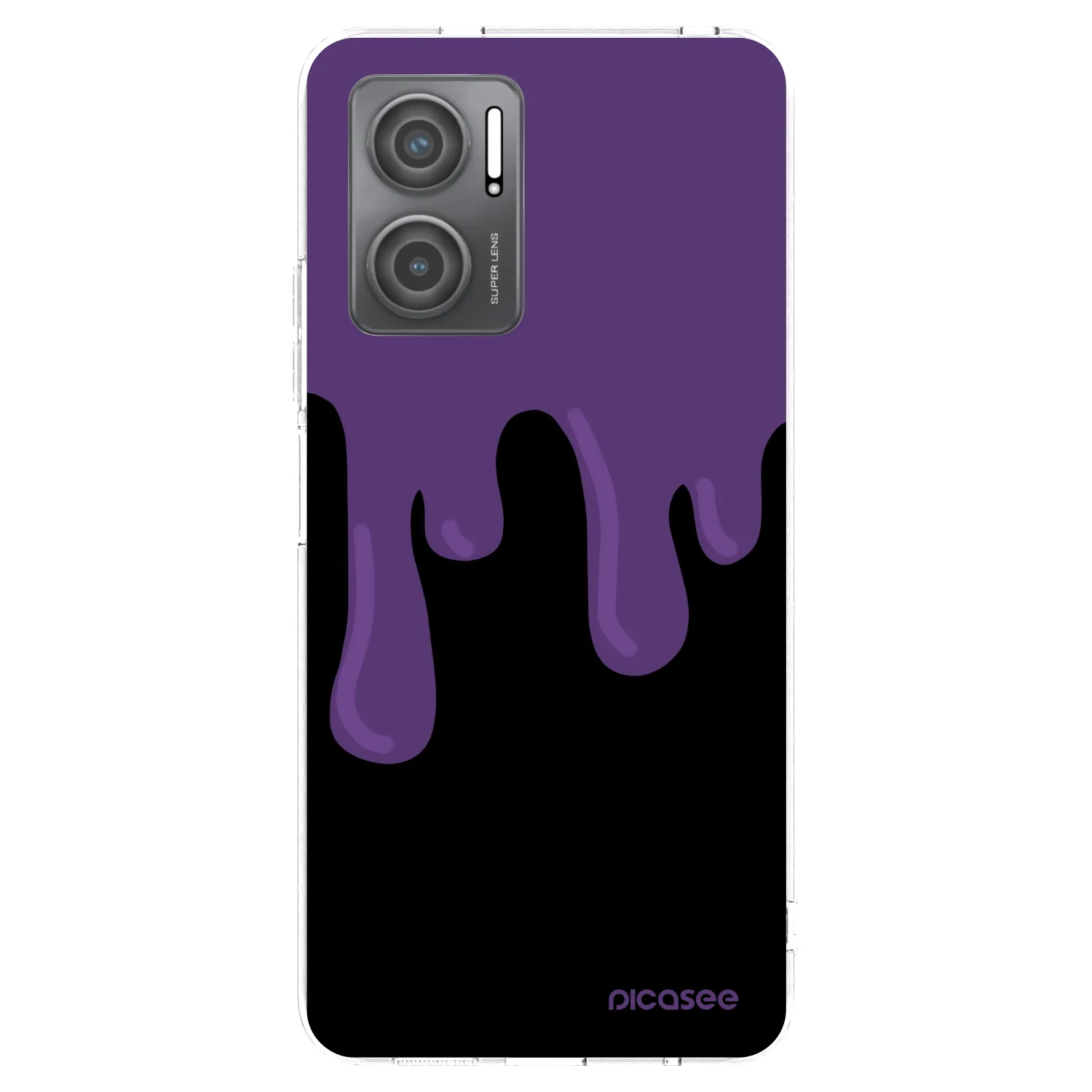 Picasee Xiaomi Redmi 10 5G Hülle - Transparentes Silikon - Purple spooky