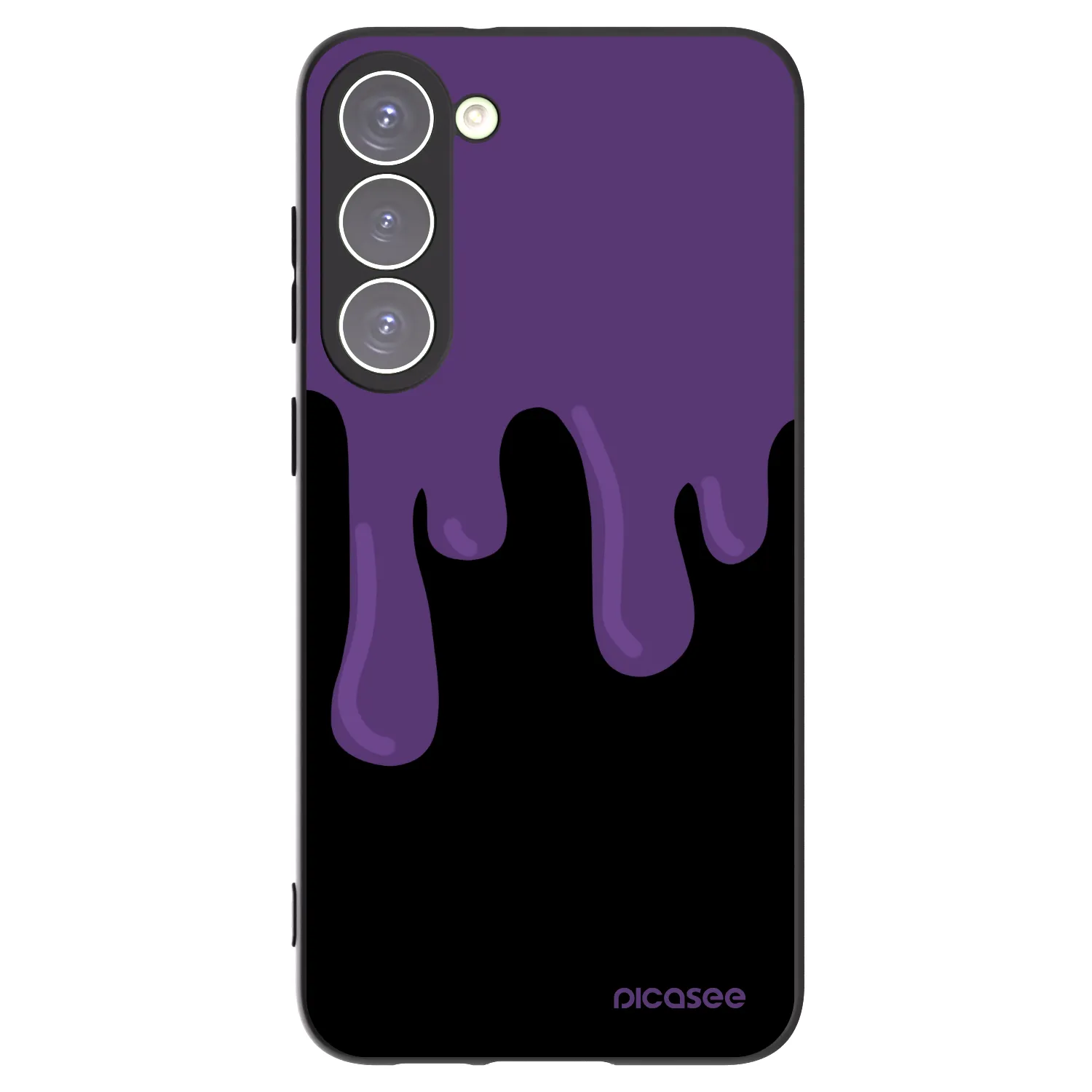 Picasee Samsung Galaxy S23+ 5G Hülle - Schwarzes Silikon - Purple spooky