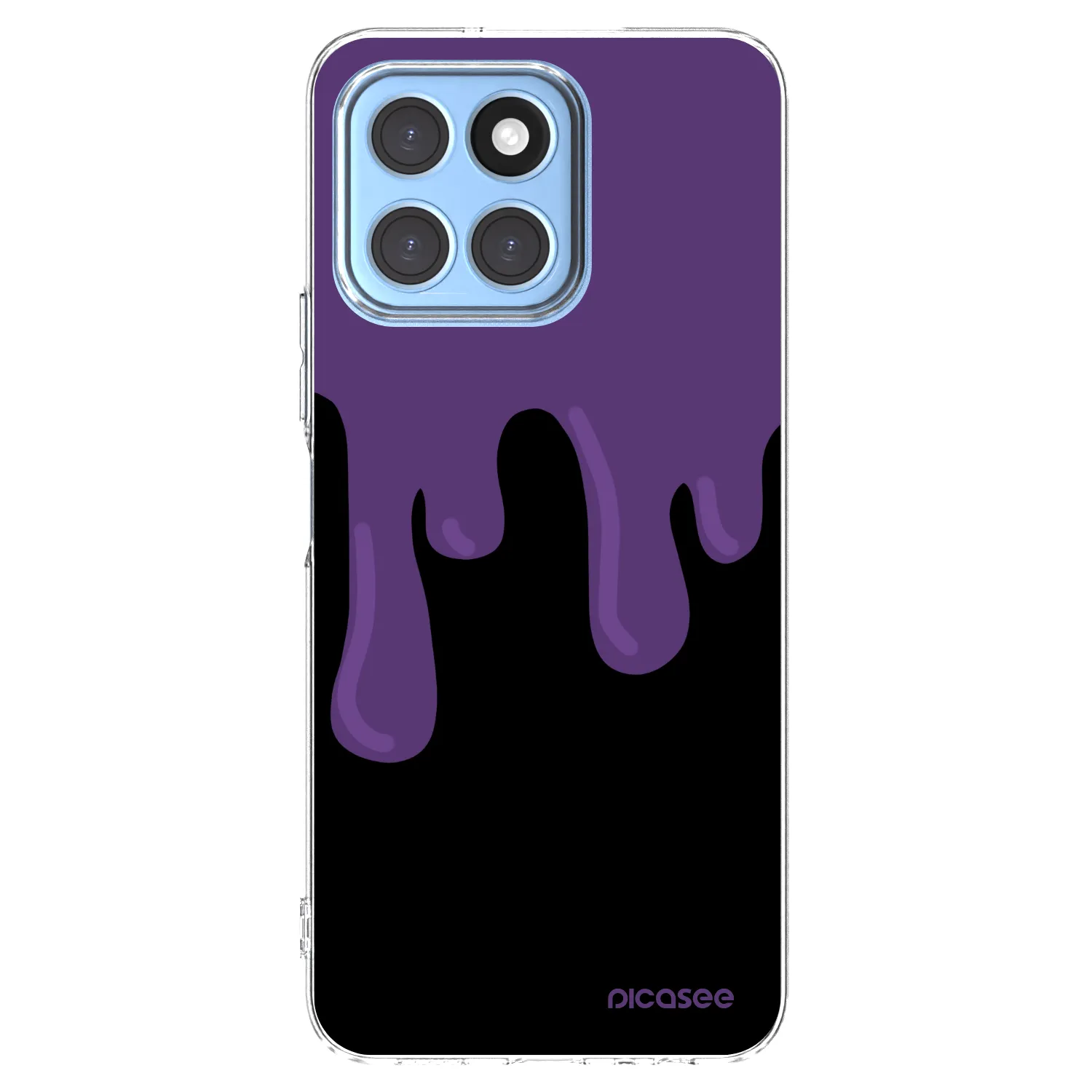 Picasee Honor X6 Hülle - Transparentes Silikon - Purple spooky