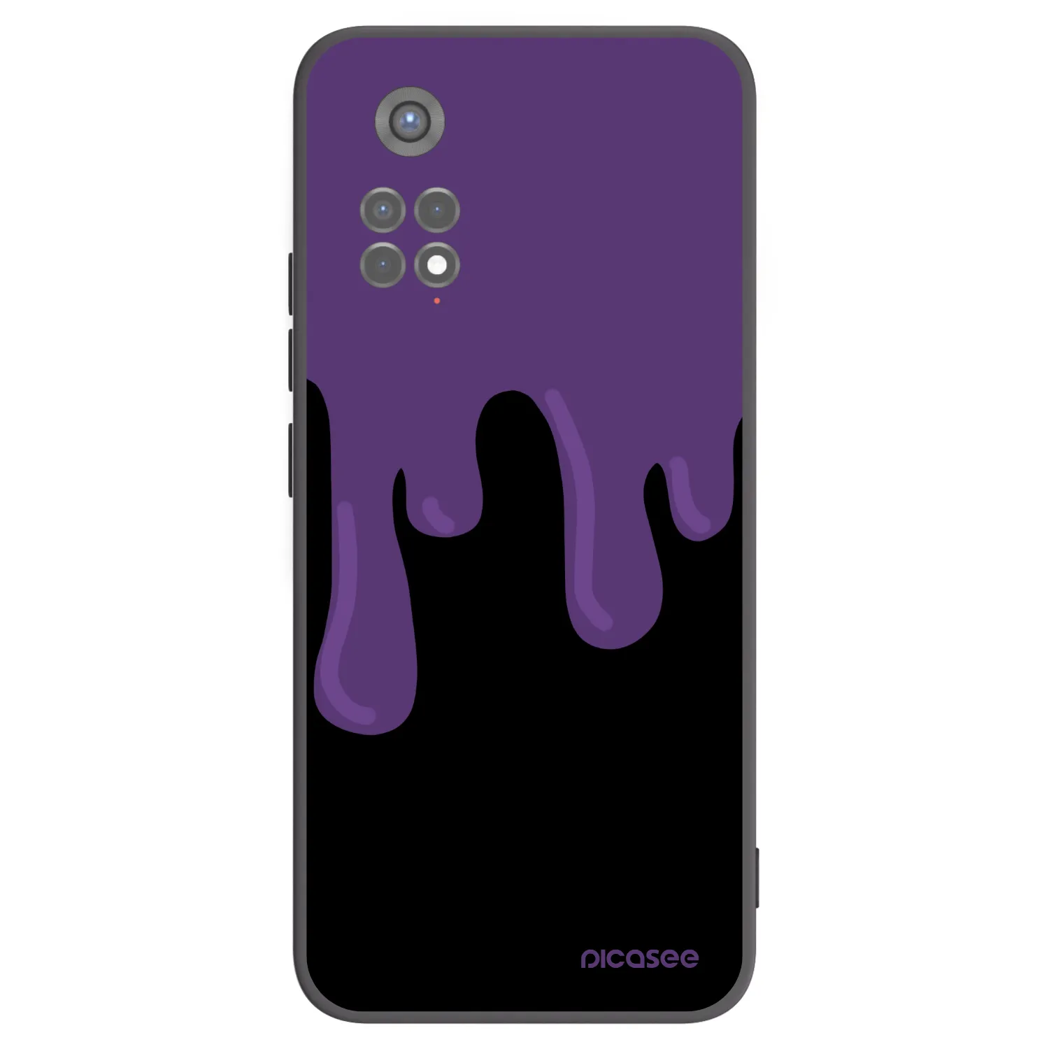 Picasee Xiaomi Redmi Note 11S 5G Hülle - Schwarzes Silikon - Purple spooky