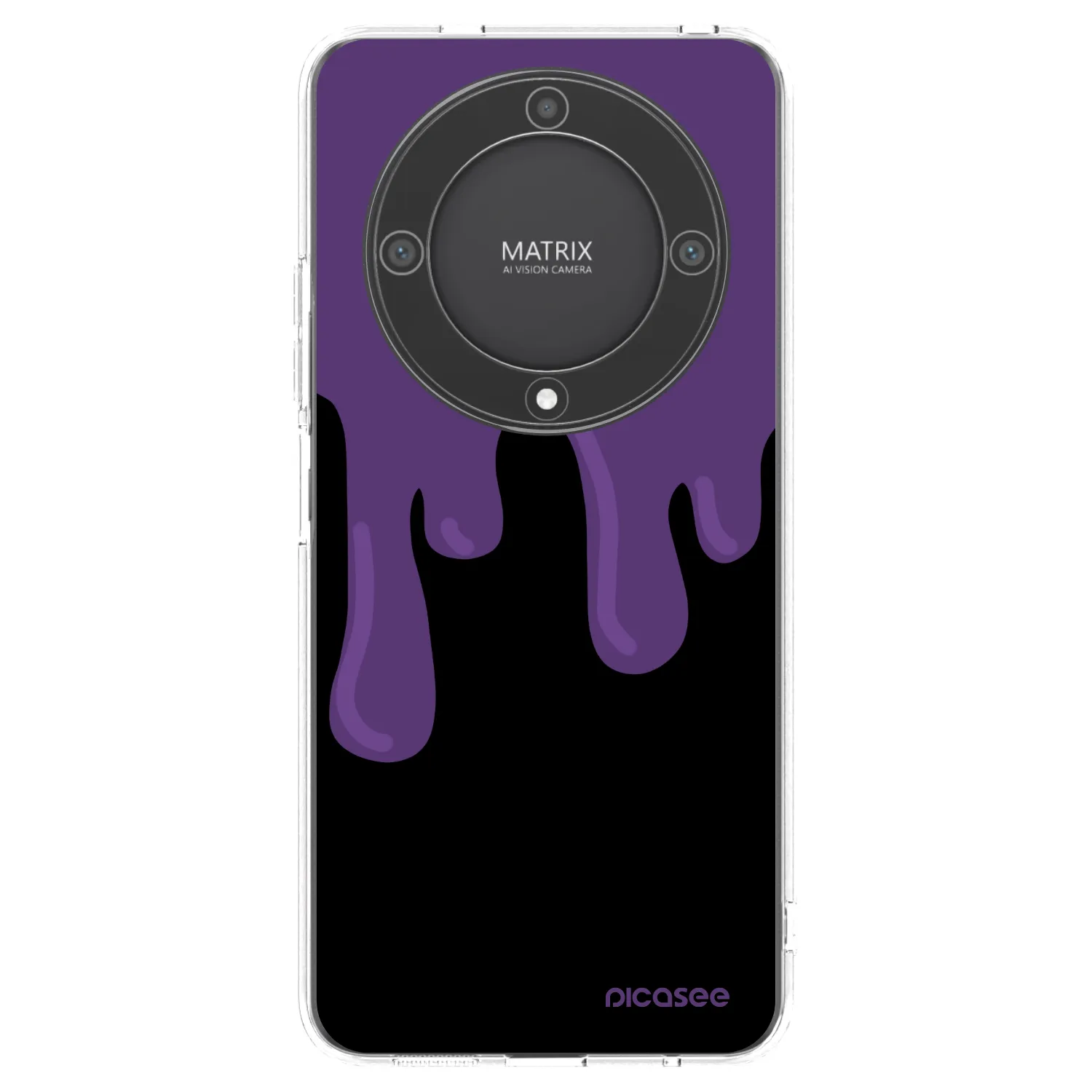 Picasee Honor Magic5 Lite 5G Hülle - Transparentes Silikon - Purple spooky