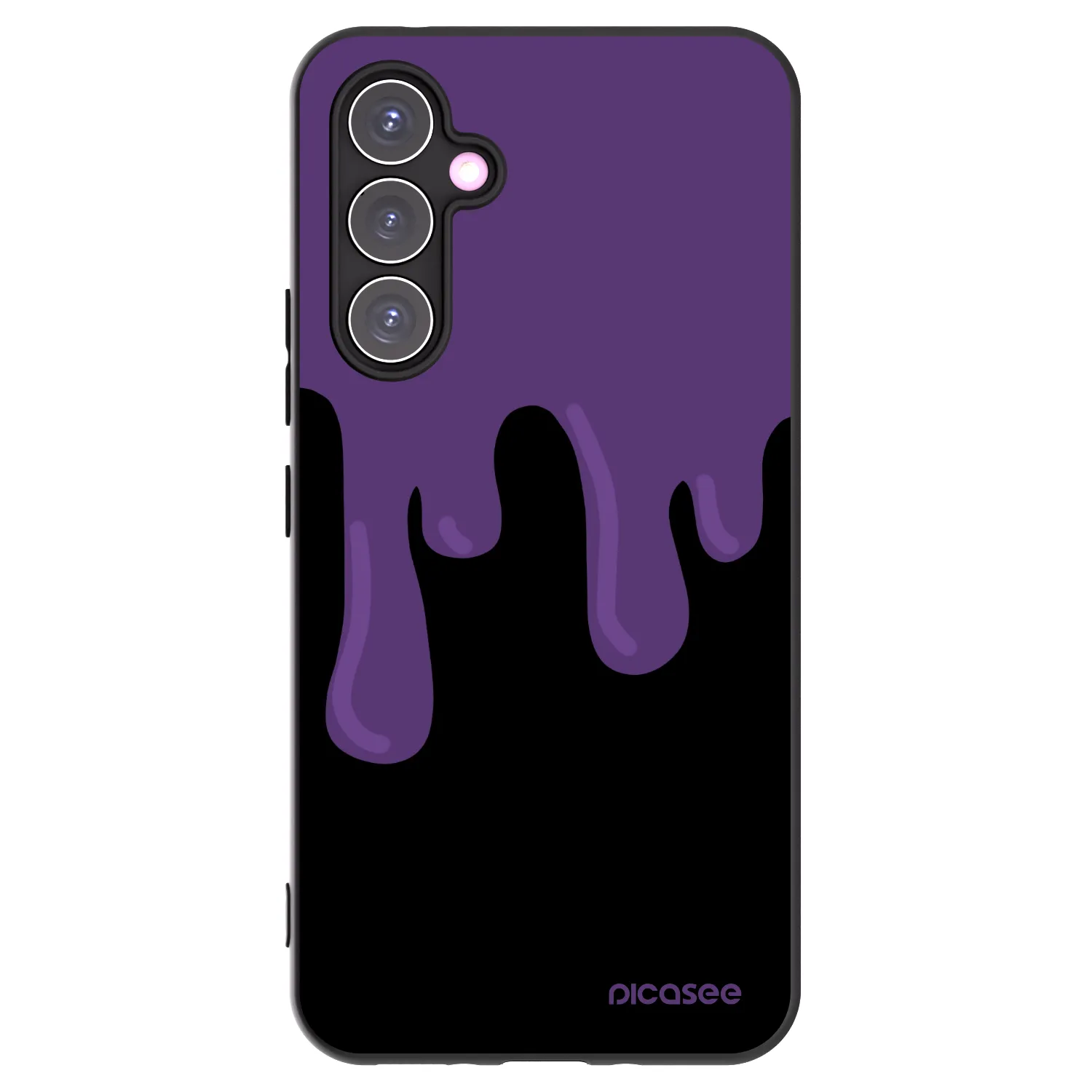Picasee Samsung Galaxy A54 5G A546B Hülle - Schwarzes Silikon - Purple spooky