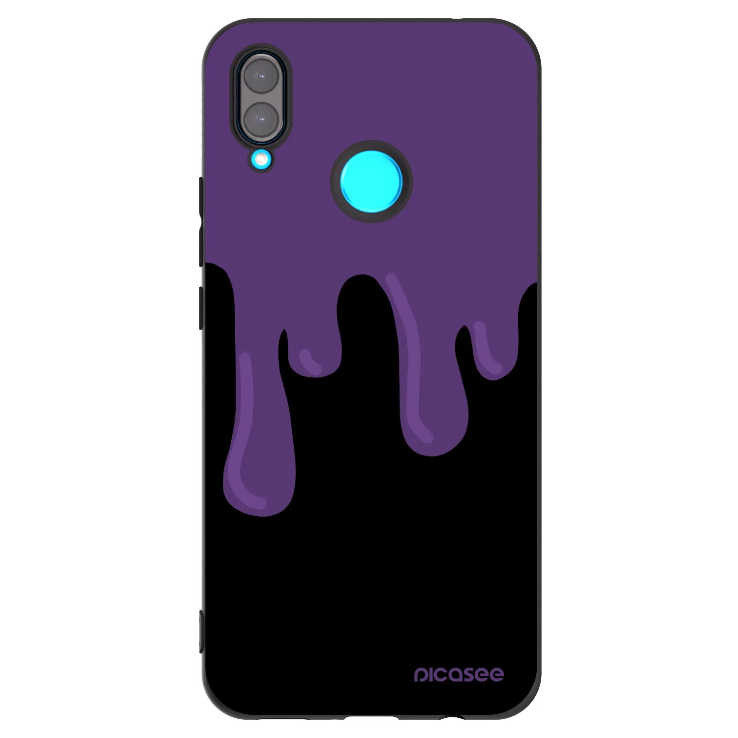 Picasee Huawei Nova 3i Hülle - Schwarzes Silikon - Purple spooky