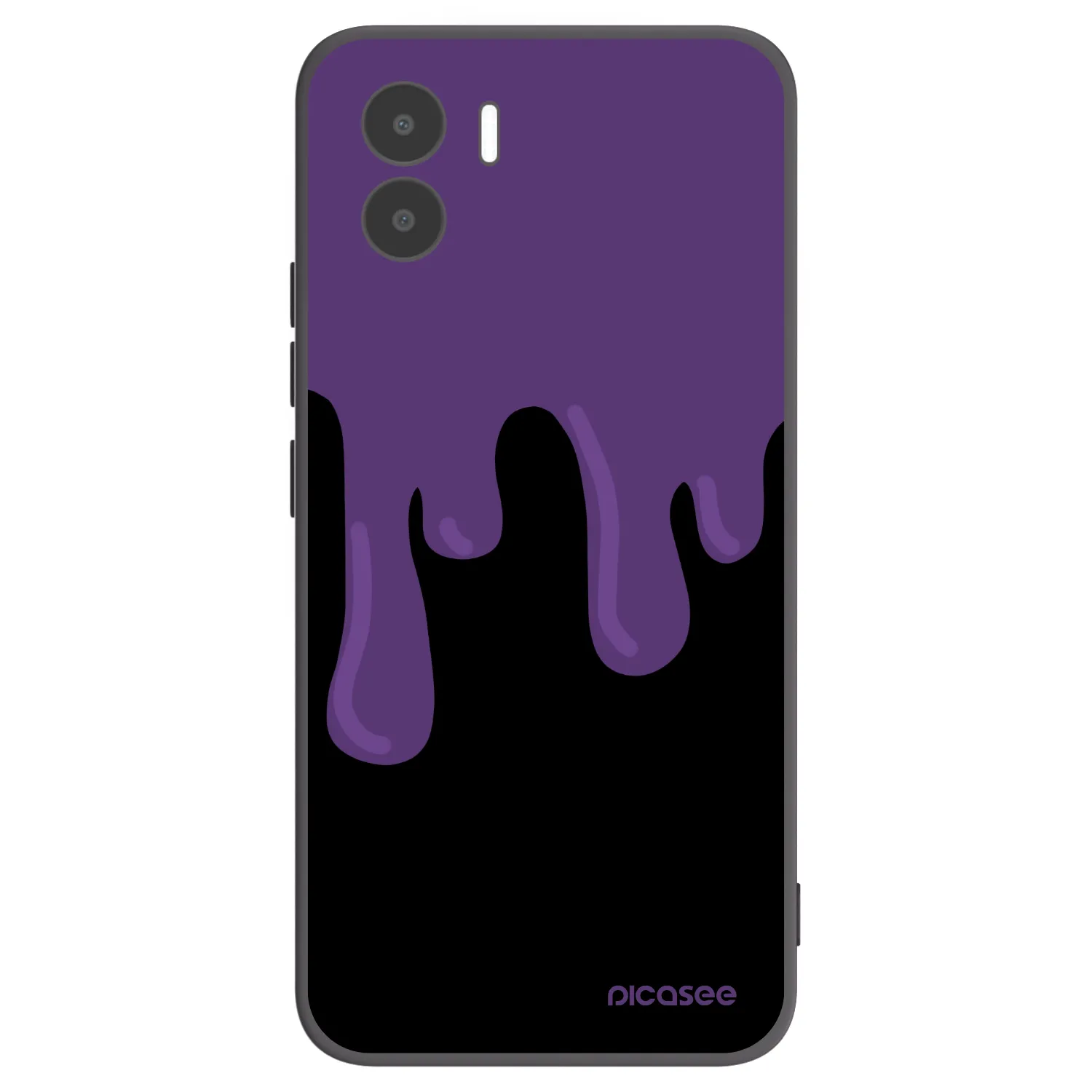 Picasee Xiaomi Redmi A2 Hülle - Schwarzes Silikon - Purple spooky