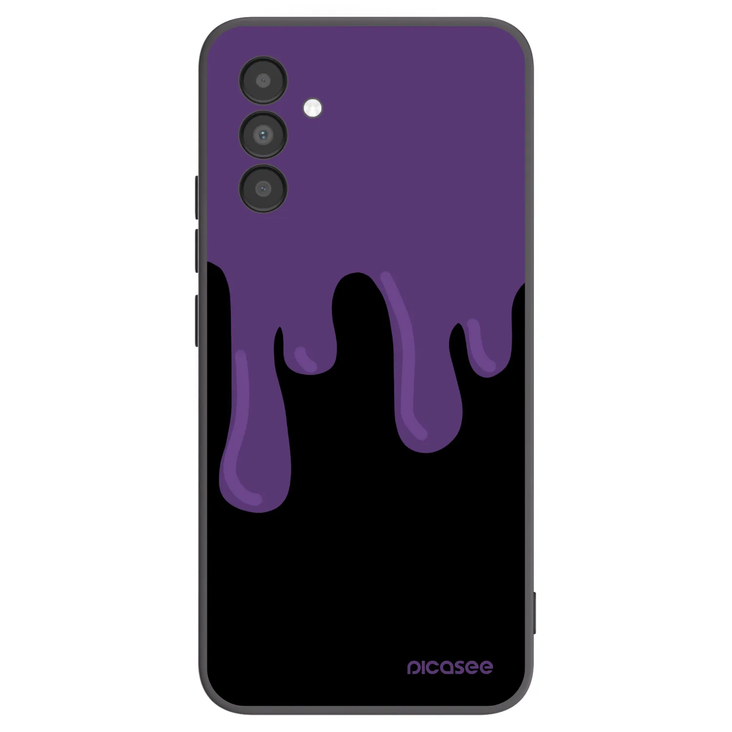 Picasee Samsung Galaxy A04s A047F Hülle - Schwarzes Silikon - Purple spooky