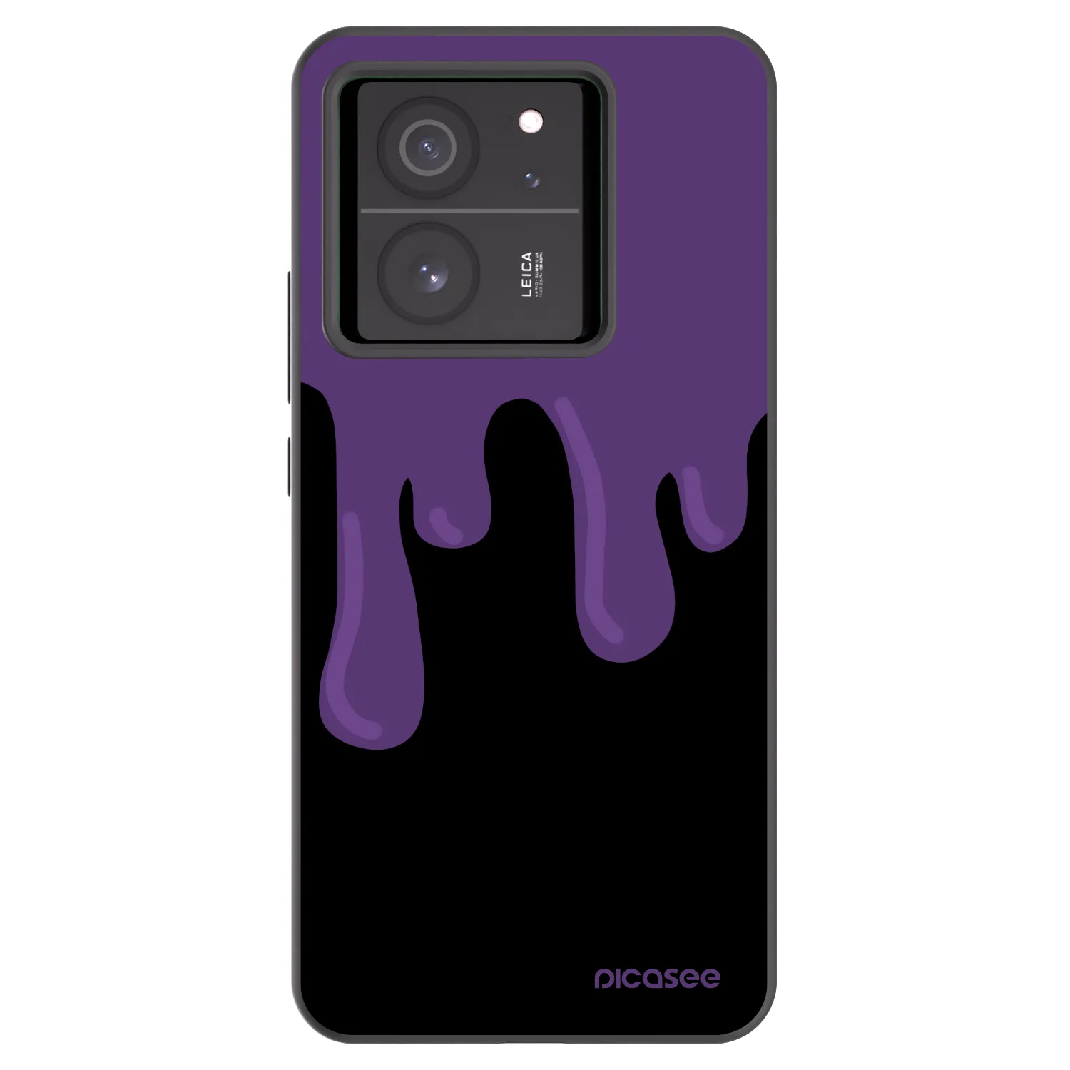 Picasee Xiaomi 13T Pro Hülle - Schwarzes Silikon - Purple spooky