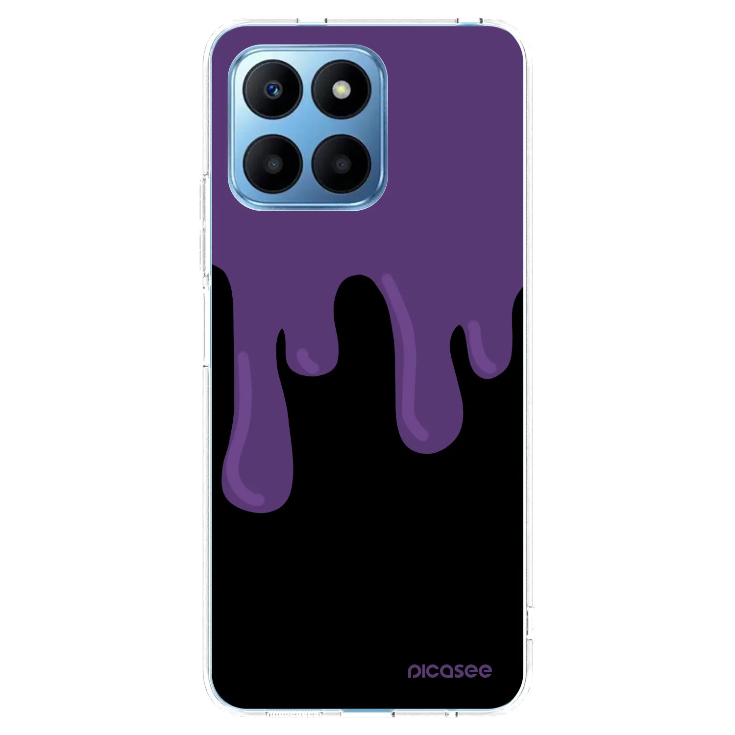 Picasee Honor 70 Lite Hülle - Transparentes Silikon - Purple spooky