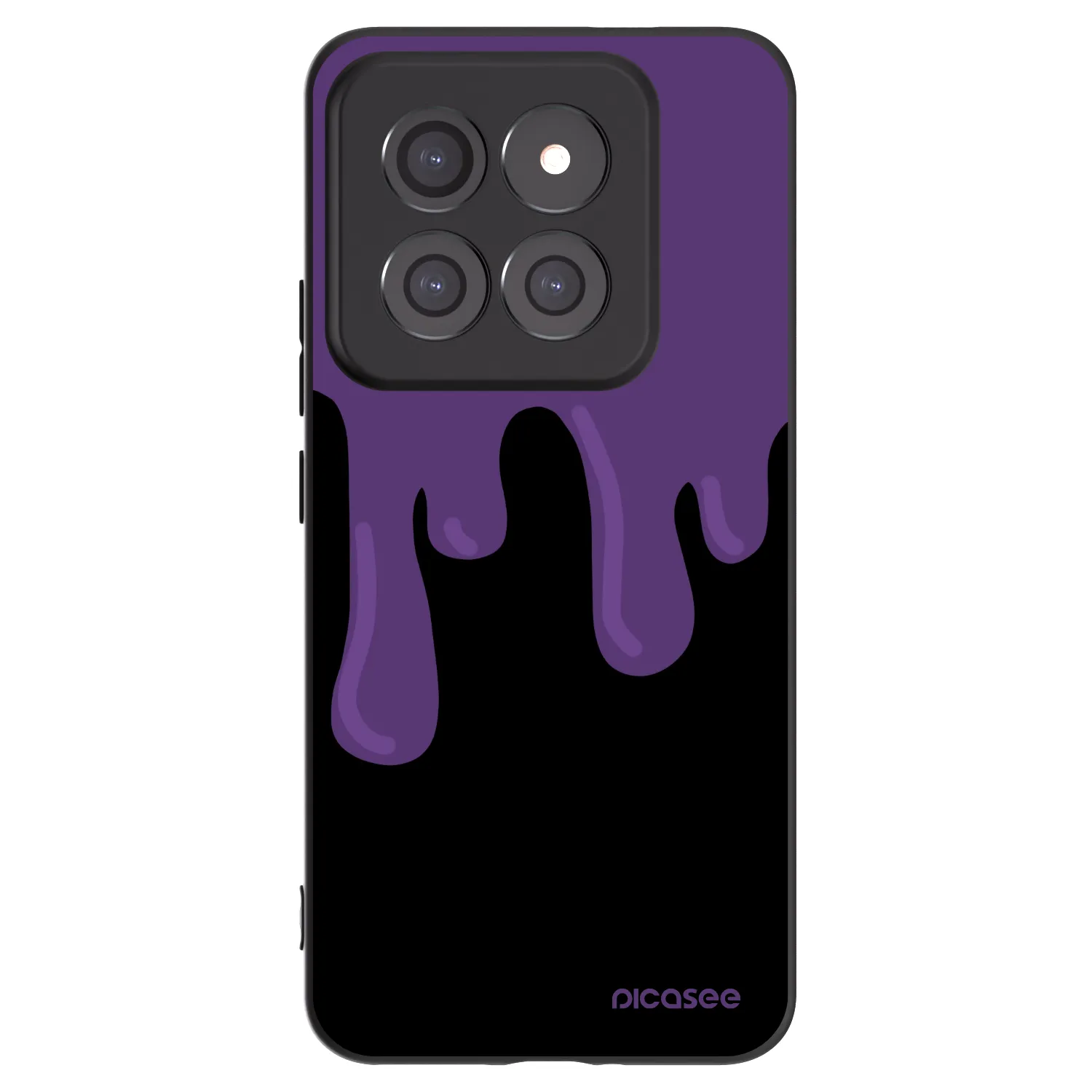 Picasee Xiaomi 14 Pro Hülle - Schwarzes Silikon - Purple spooky
