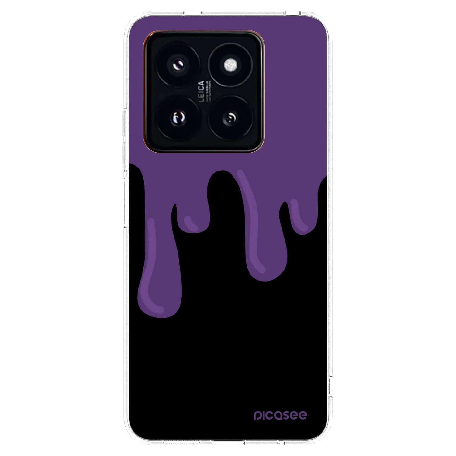 Picasee Xiaomi 14 Pro Hülle - Transparentes Silikon - Purple spooky