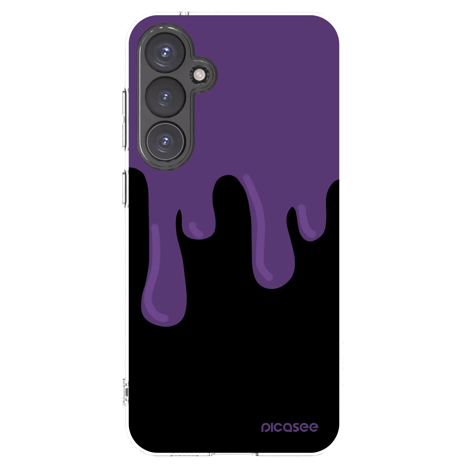 Picasee Samsung Galaxy S23 FE S711B Hülle - Transparentes Silikon - Purple spooky