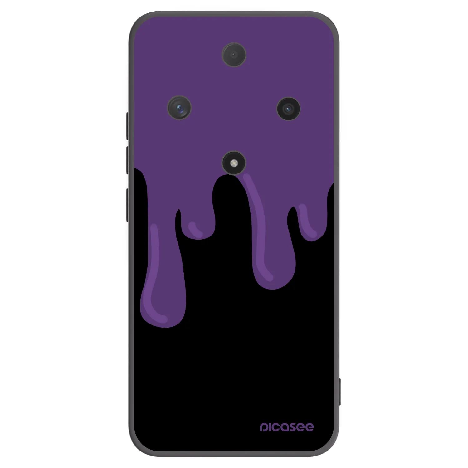Picasee Honor Magic6 Lite 5G Hülle - Schwarzes Silikon - Purple spooky