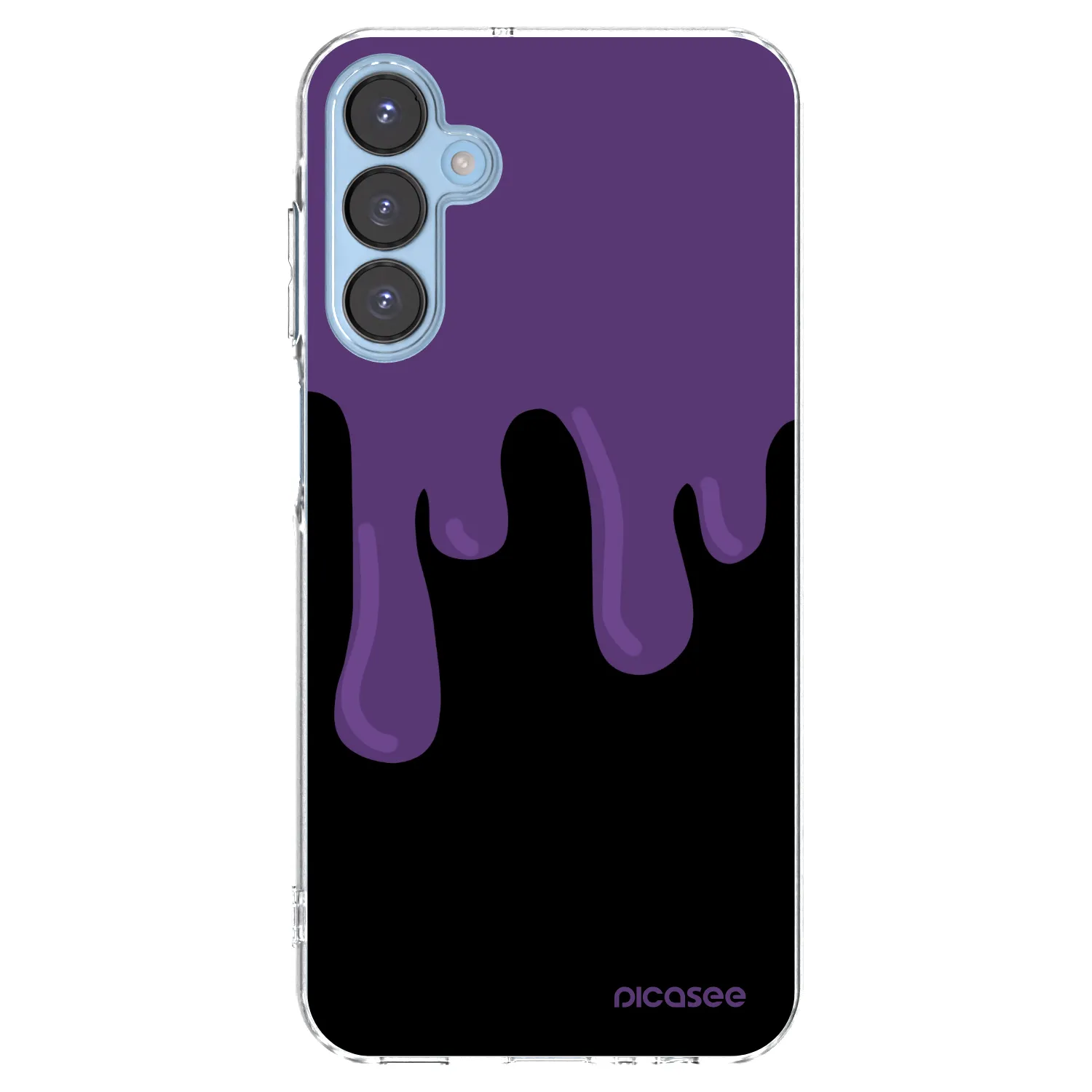 Picasee Samsung Galaxy A15 A156B 5G Hülle - Transparentes Silikon - Purple spooky