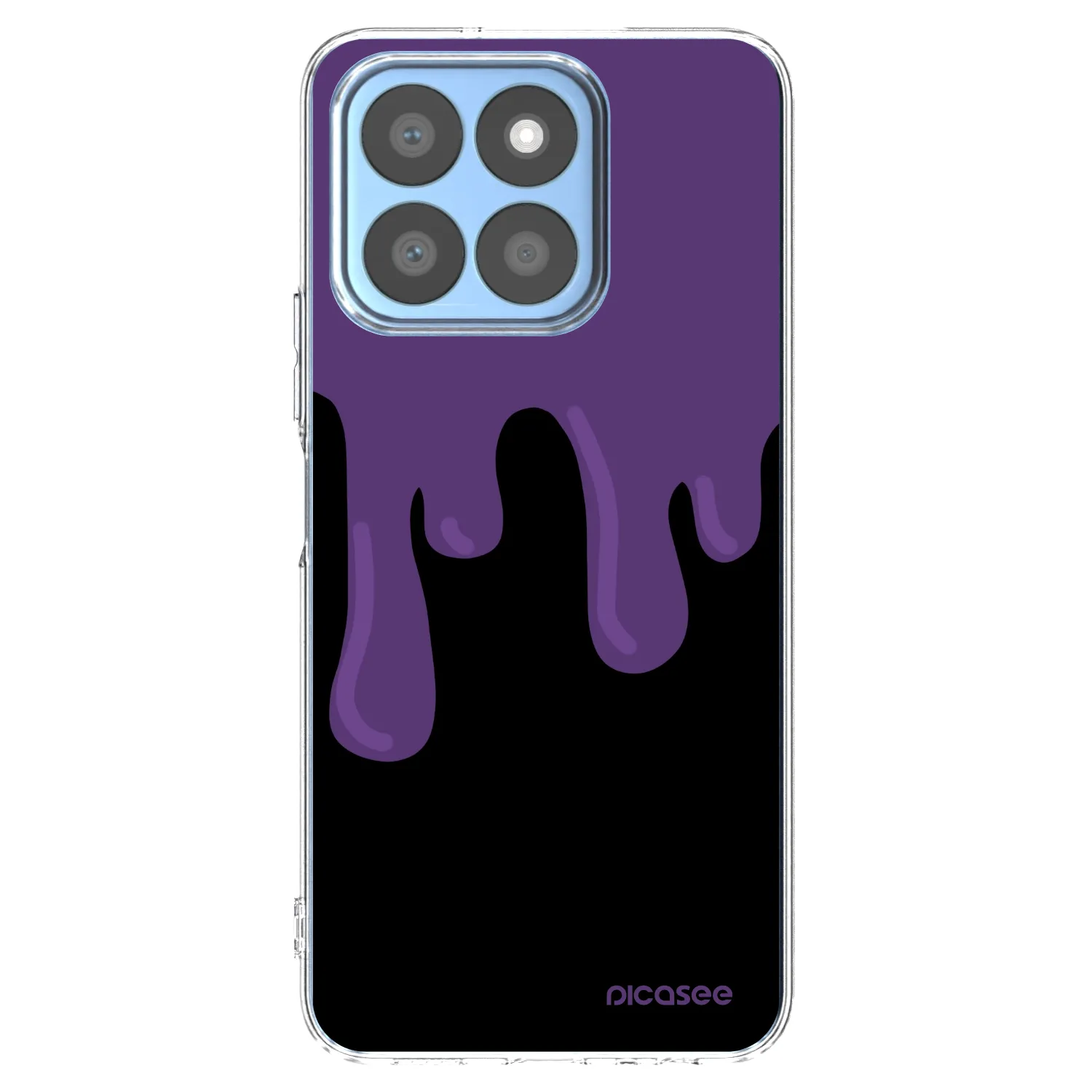 Picasee Honor X8b Hülle - Transparentes Silikon - Purple spooky