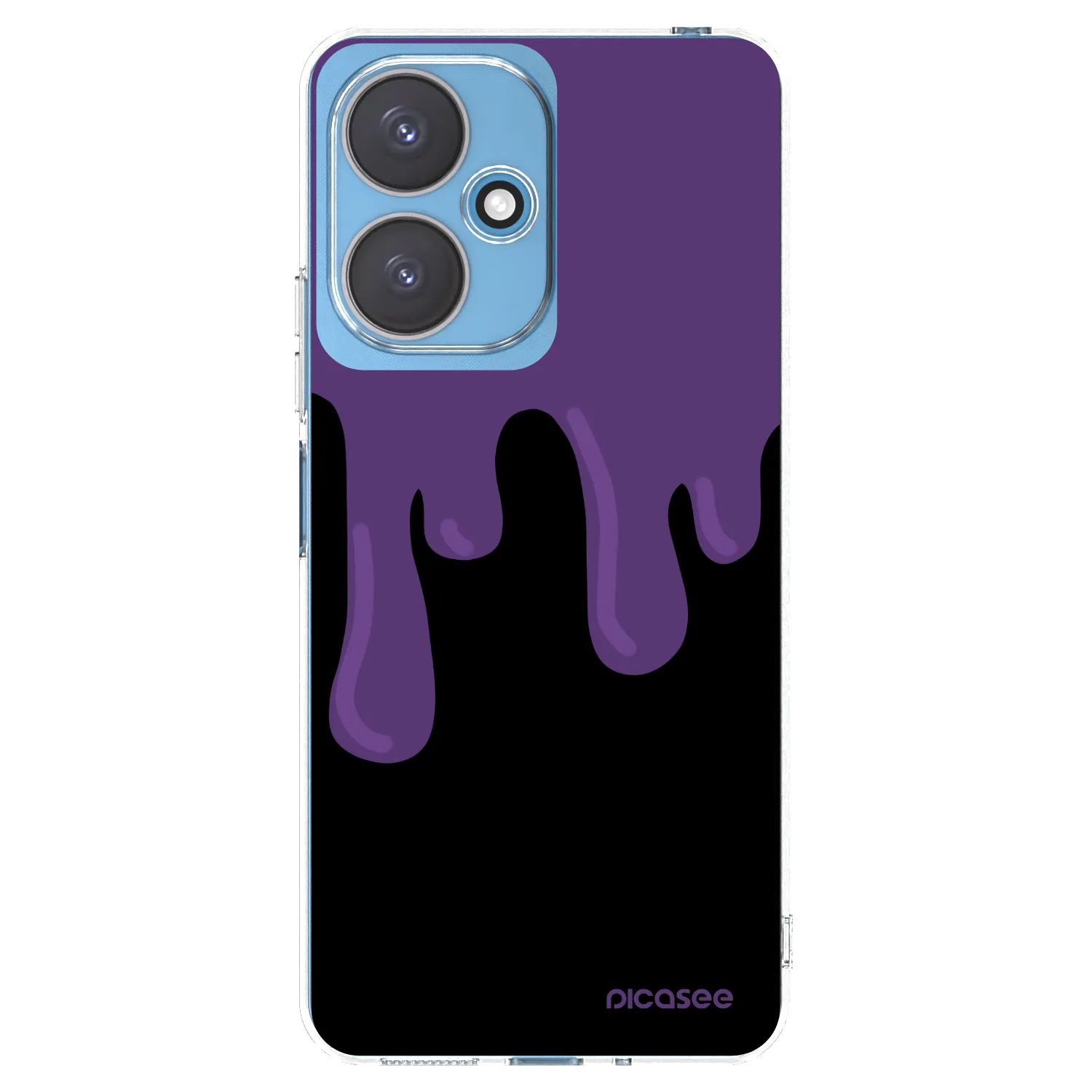 Picasee Xiaomi Redmi 13C 5G Hülle - Transparentes Silikon - Purple spooky