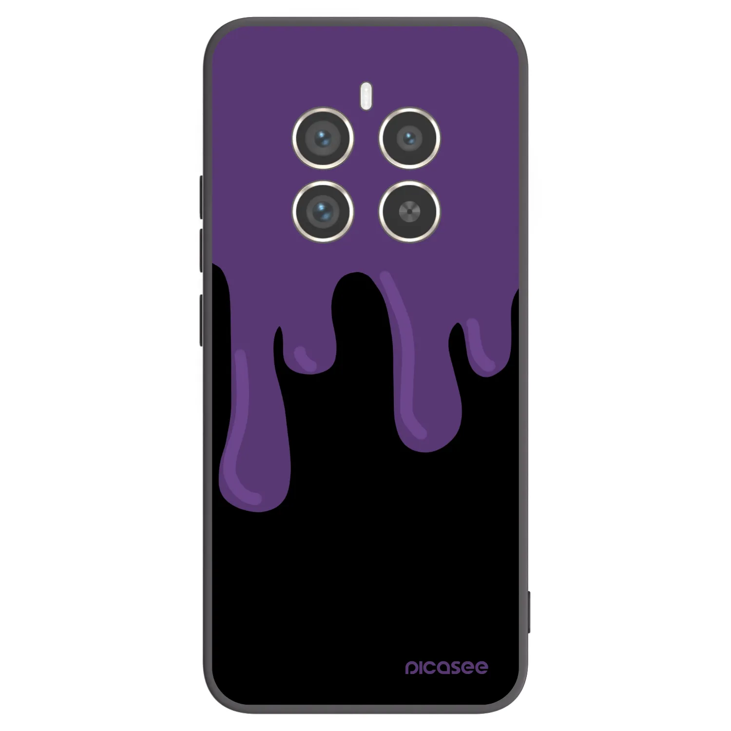 Picasee Realme 12 Pro 5G Hülle - Schwarzes Silikon - Purple spooky