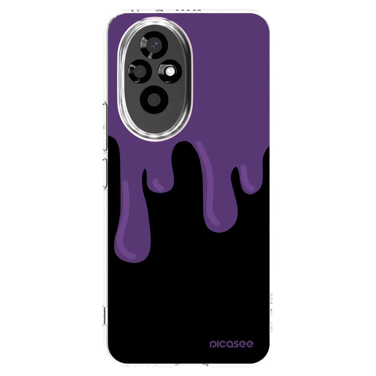 Picasee Honor 200 5G Hülle - Transparentes Silikon - Purple spooky