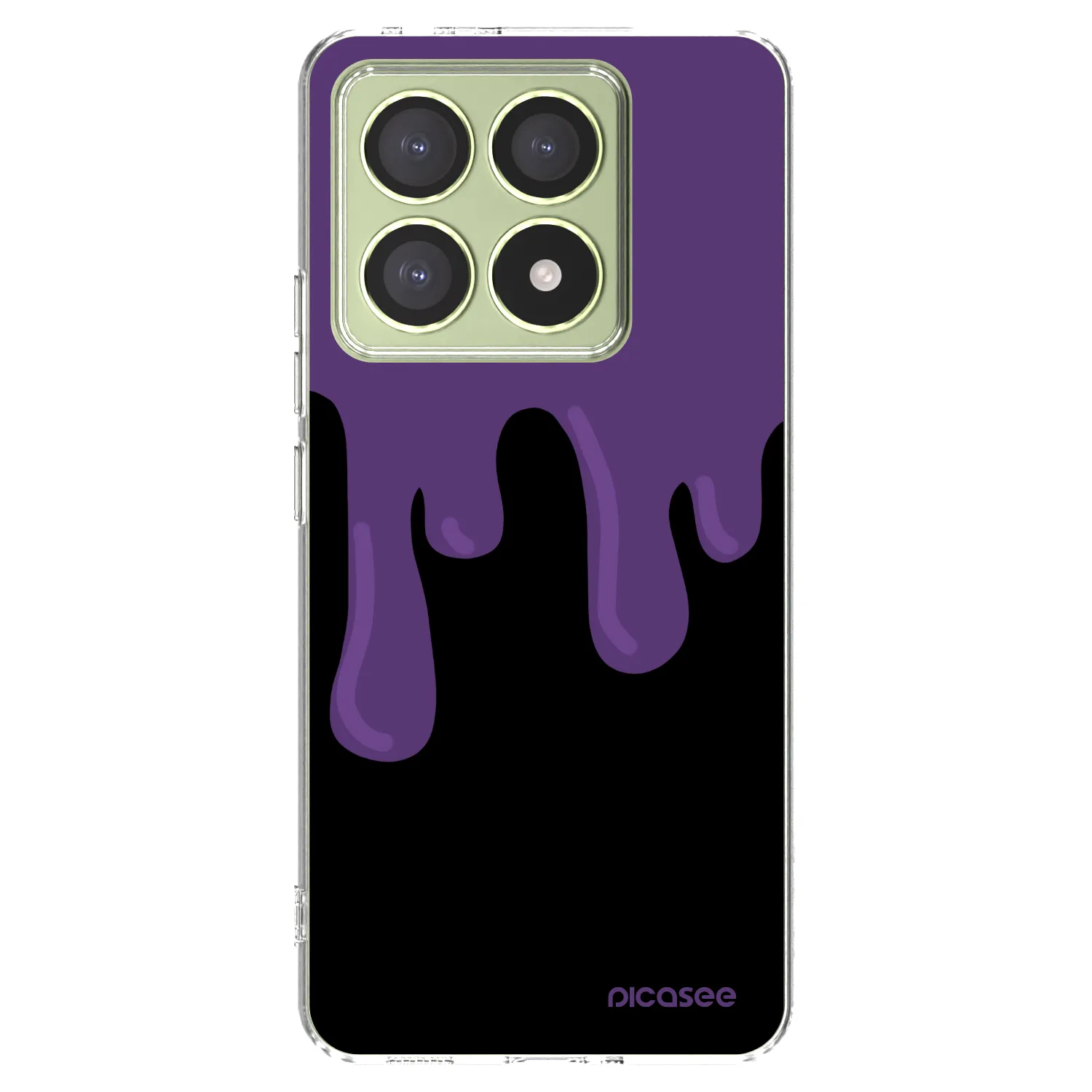 Picasee Xiaomi 14T Hülle - Transparentes Silikon - Purple spooky