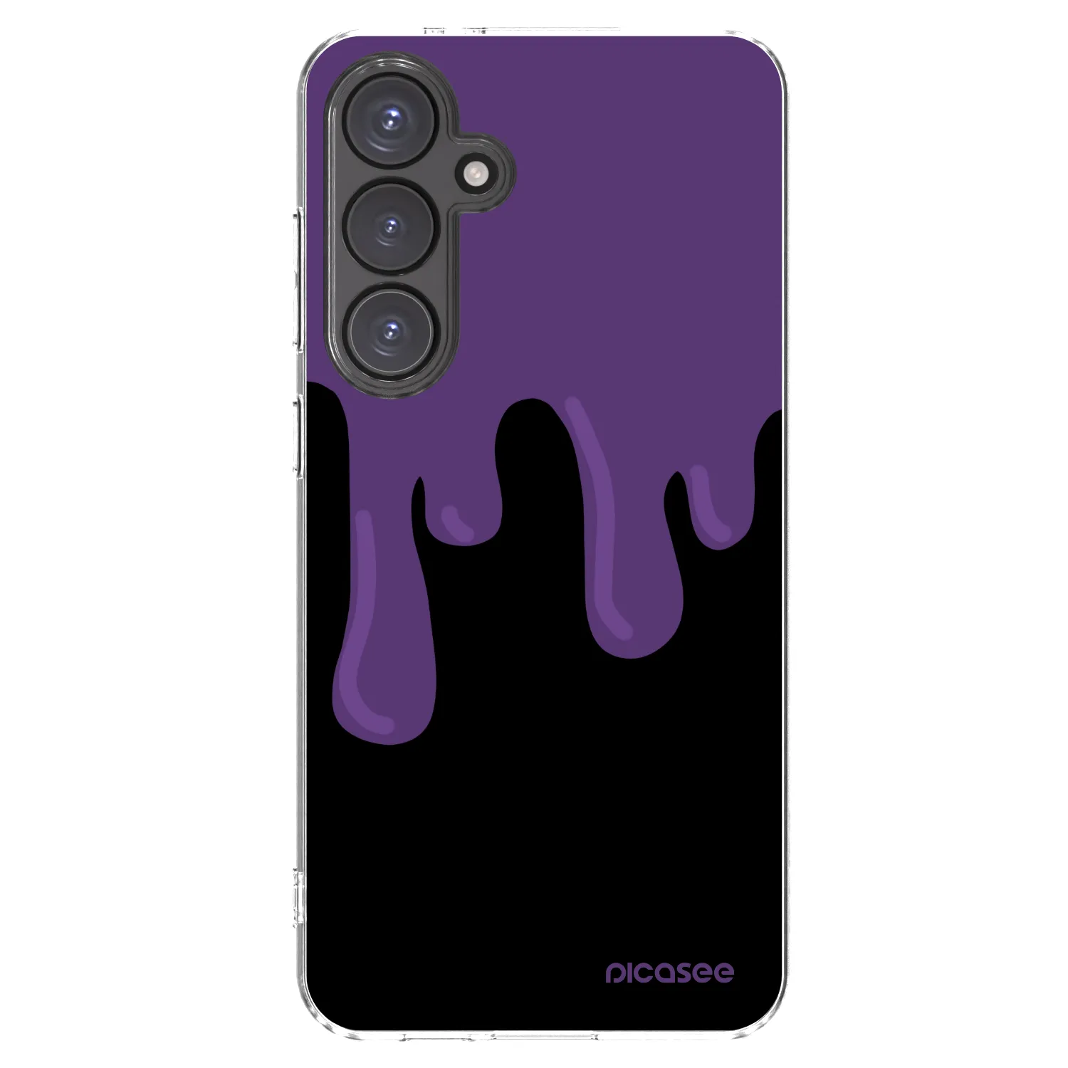 Picasee Samsung Galaxy S24 FE S721B Hülle - Transparentes Silikon - Purple spooky