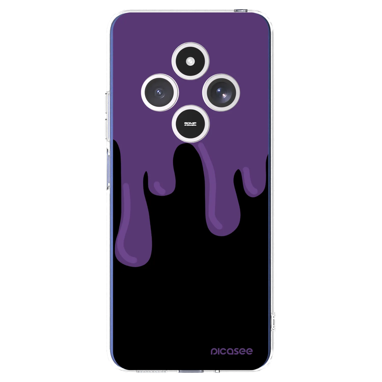 Picasee Xiaomi Redmi 14C Hülle - Transparentes Silikon - Purple spooky