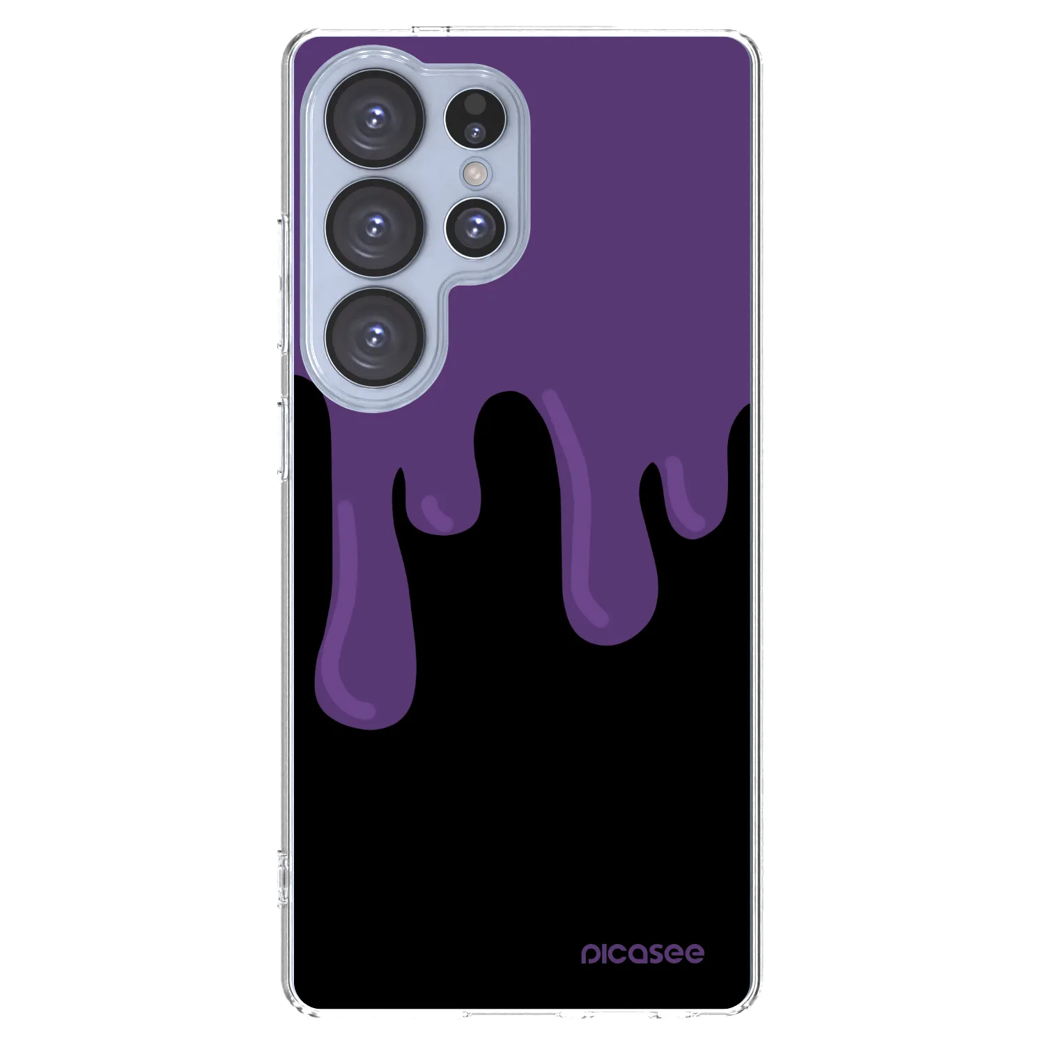 Picasee Samsung Galaxy S25 Ultra 5G Hülle - Transparentes Silikon - Purple spooky