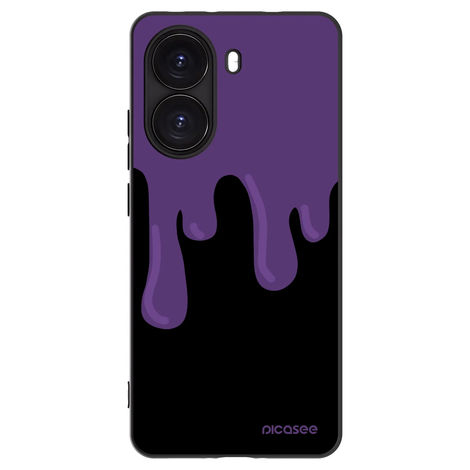 Picasee Xiaomi Poco X7 Pro 5G Hülle - Schwarzes Silikon - Purple spooky