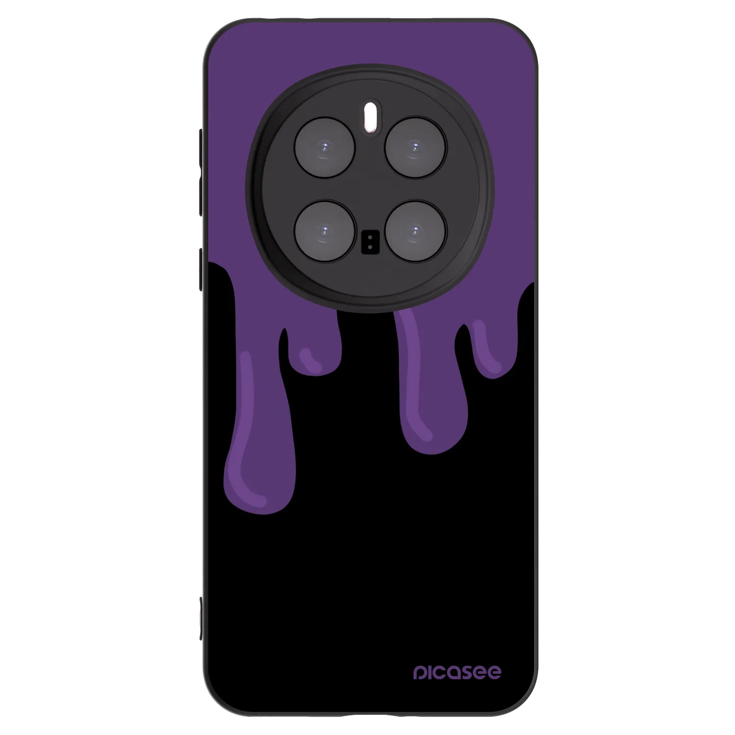 Picasee Honor Magic7 Pro 5G Hülle - Schwarzes Silikon - Purple spooky