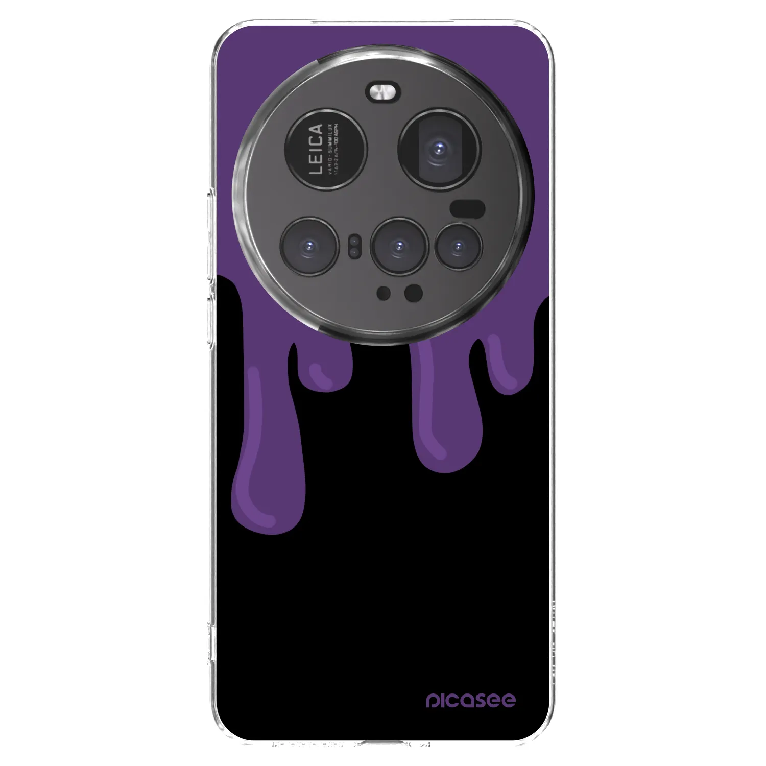 Picasee Xiaomi 15 Ultra Hülle - Transparentes Silikon - Purple spooky