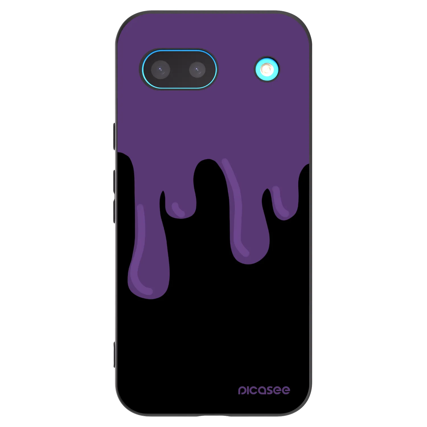 Picasee Google Pixel 8 Hülle - Schwarzes Silikon - Purple spooky