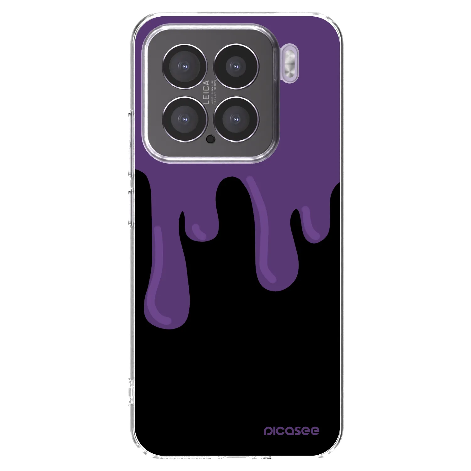 Picasee Xiaomi 15 Hülle - Transparentes Silikon - Purple spooky