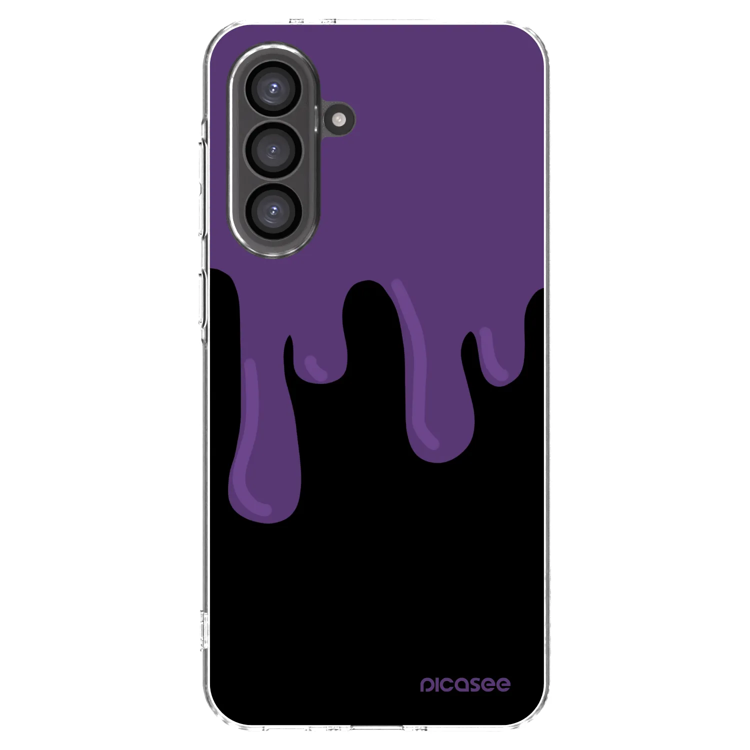 Picasee Samsung Galaxy A56 5G A566B Hülle - Transparentes Silikon - Purple spooky