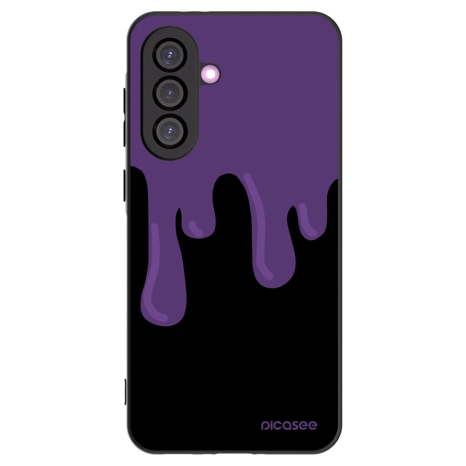 Picasee Samsung Galaxy A36 5G Hülle - Schwarzes Silikon - Purple spooky