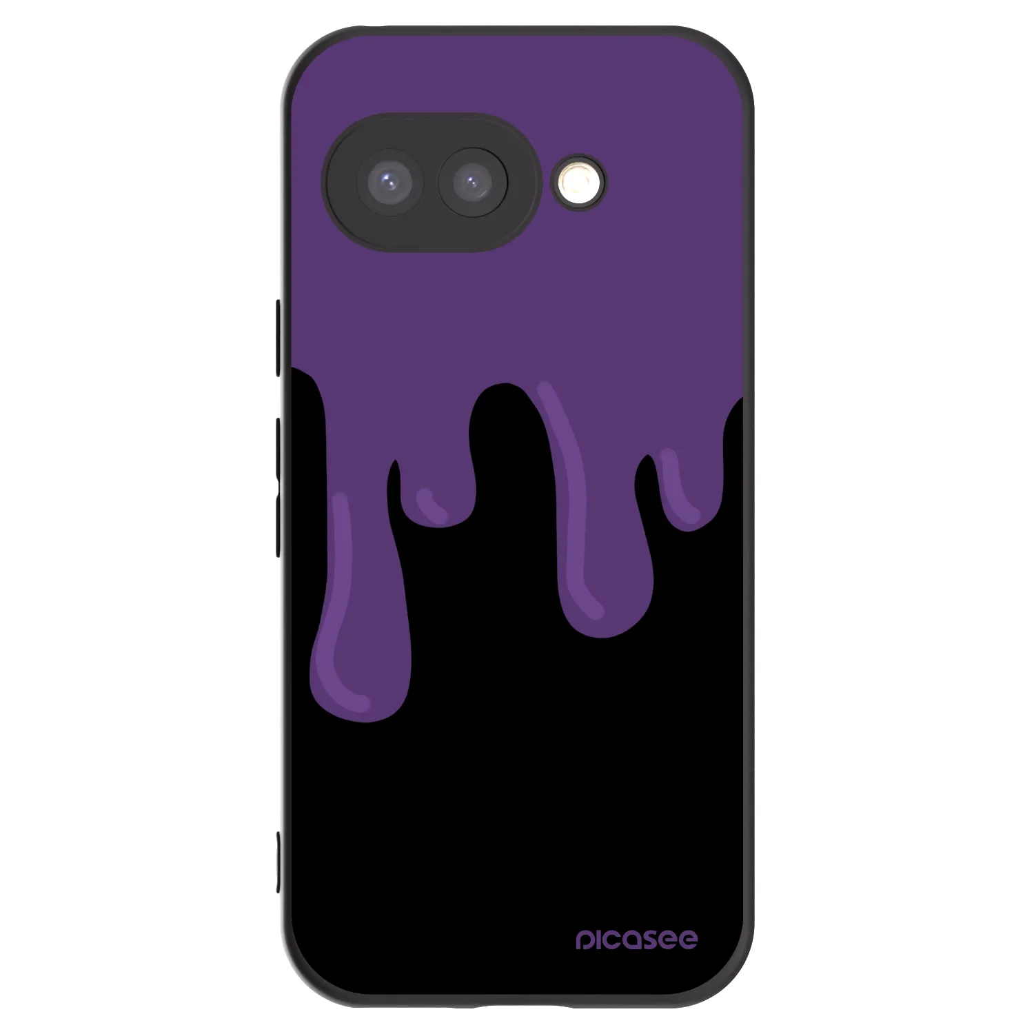 Picasee Google Pixel 9a Hülle - Schwarzes Silikon - Purple spooky