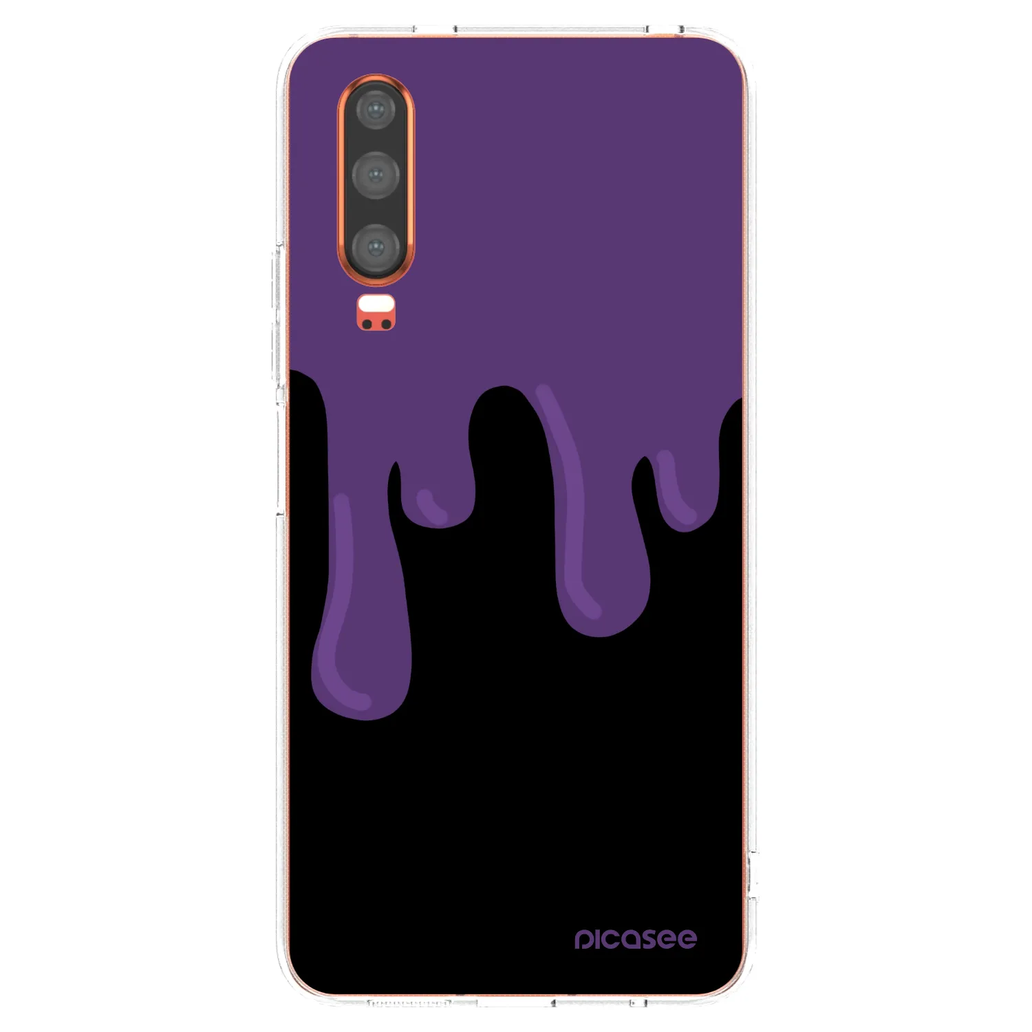 Picasee Huawei P30 Hülle - Transparentes Silikon - Purple spooky