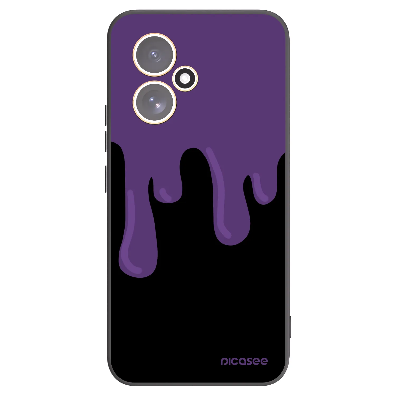 Picasee Honor 400 5G Hülle - Schwarzes Silikon - Purple spooky