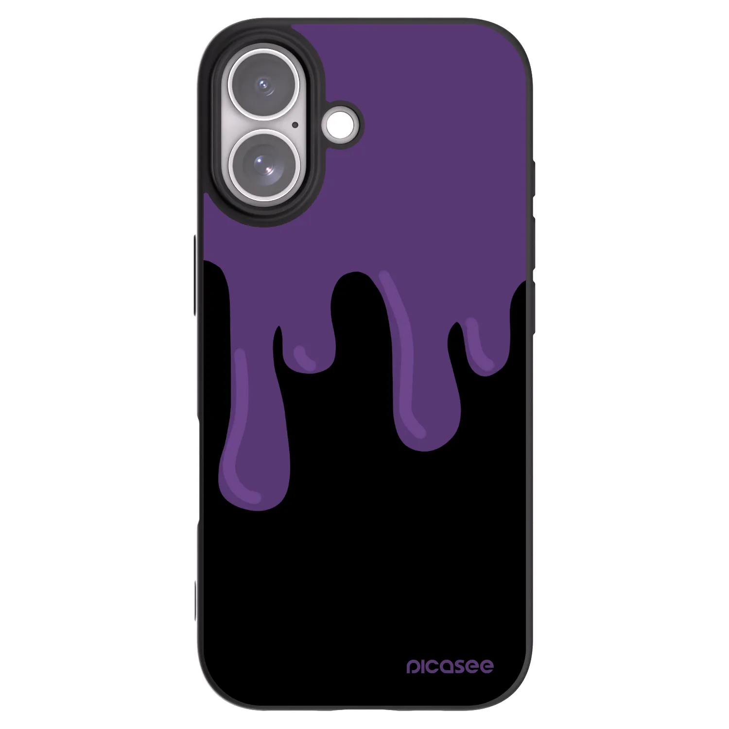 Picasee Apple iPhone 17 Hülle - Schwarzes Silikon - Purple spooky