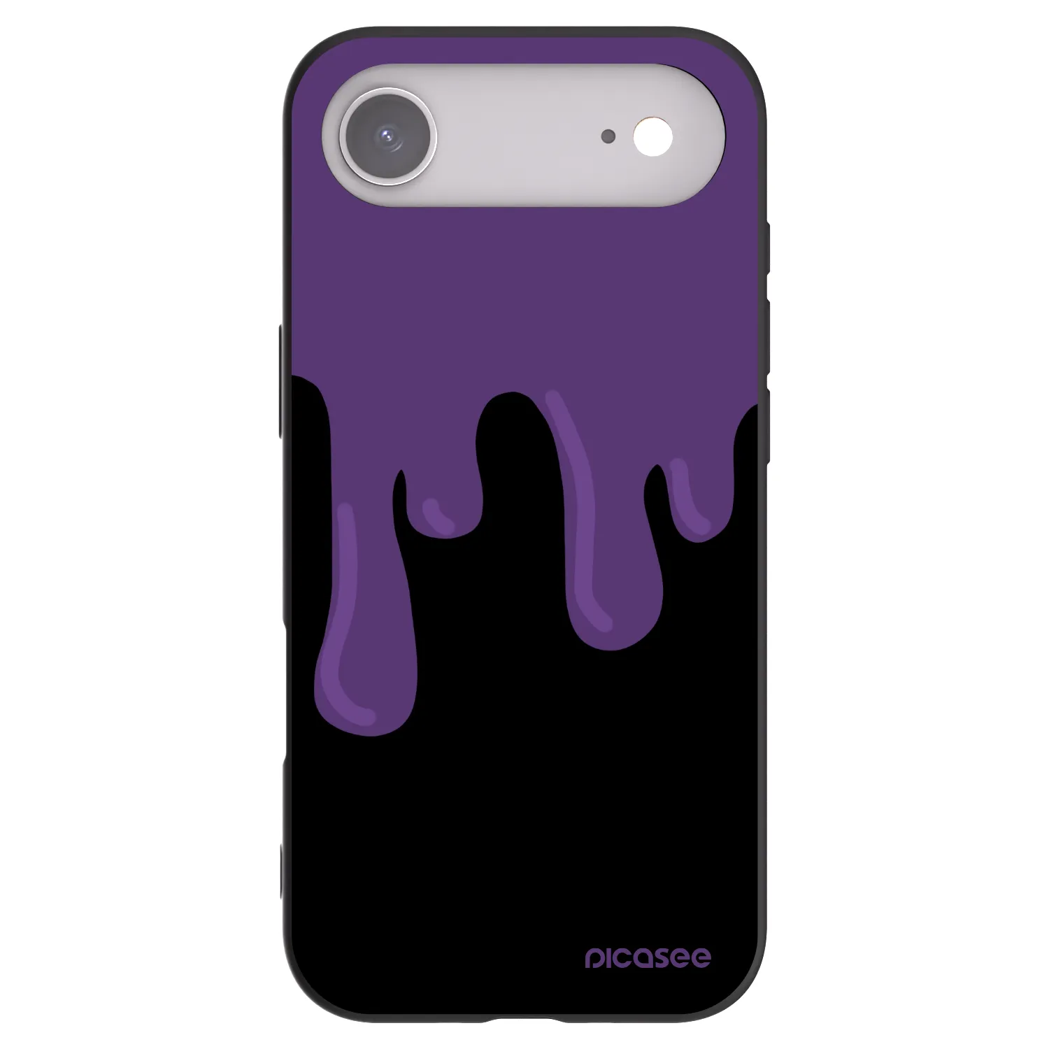 Picasee Apple iPhone Air Hülle - Schwarzes Silikon - Purple spooky