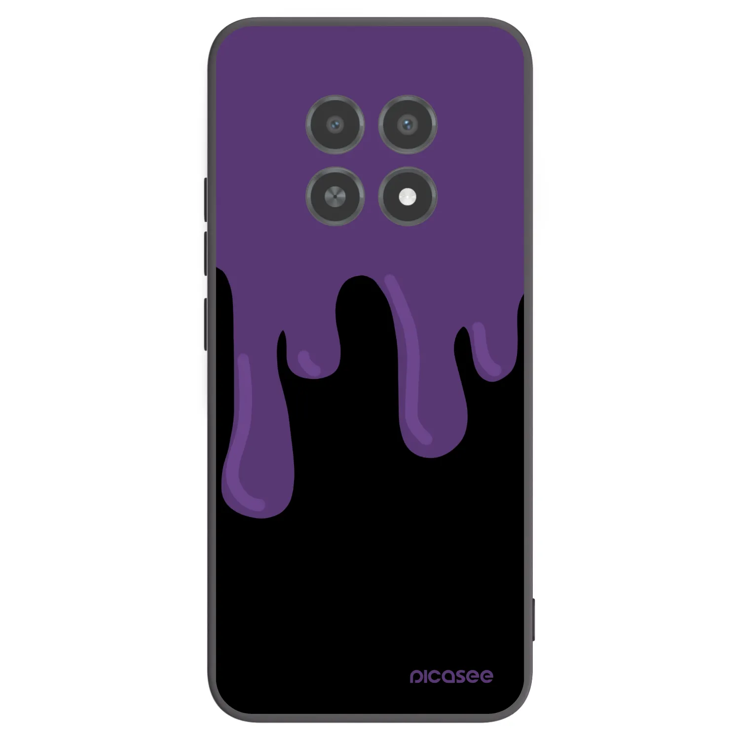 Picasee Realme 12X Hülle - Schwarzes Silikon - Purple spooky