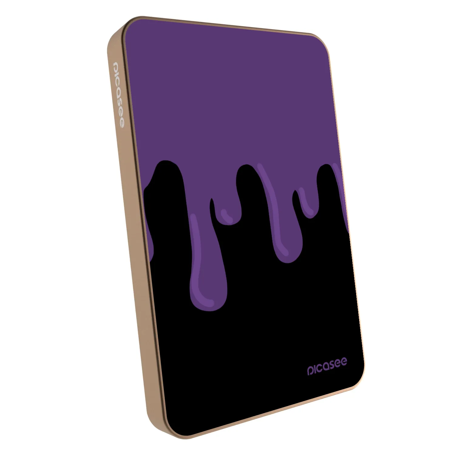 Picasee Powerbank mit MagSafe 5 000 mAh Golden - Purple spooky