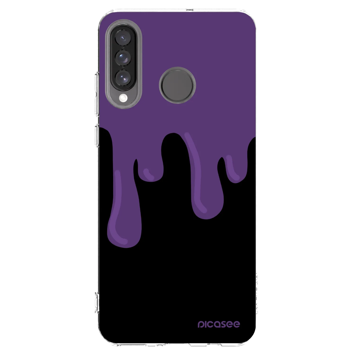 Picasee Huawei P30 Lite Hülle - Transparentes Silikon - Purple spooky
