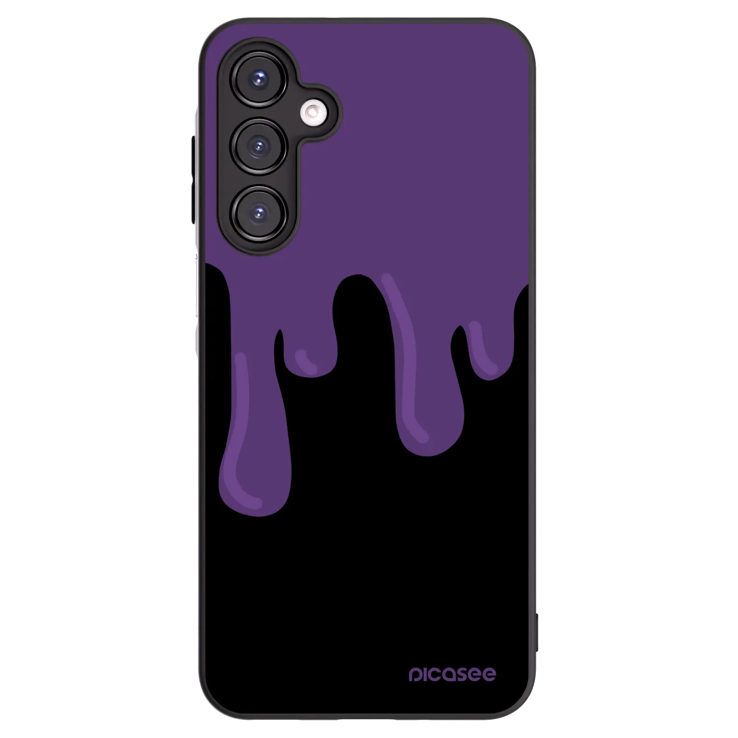Picasee Samsung Galaxy A16 4G Hülle - Schwarzes Silikon - Purple spooky