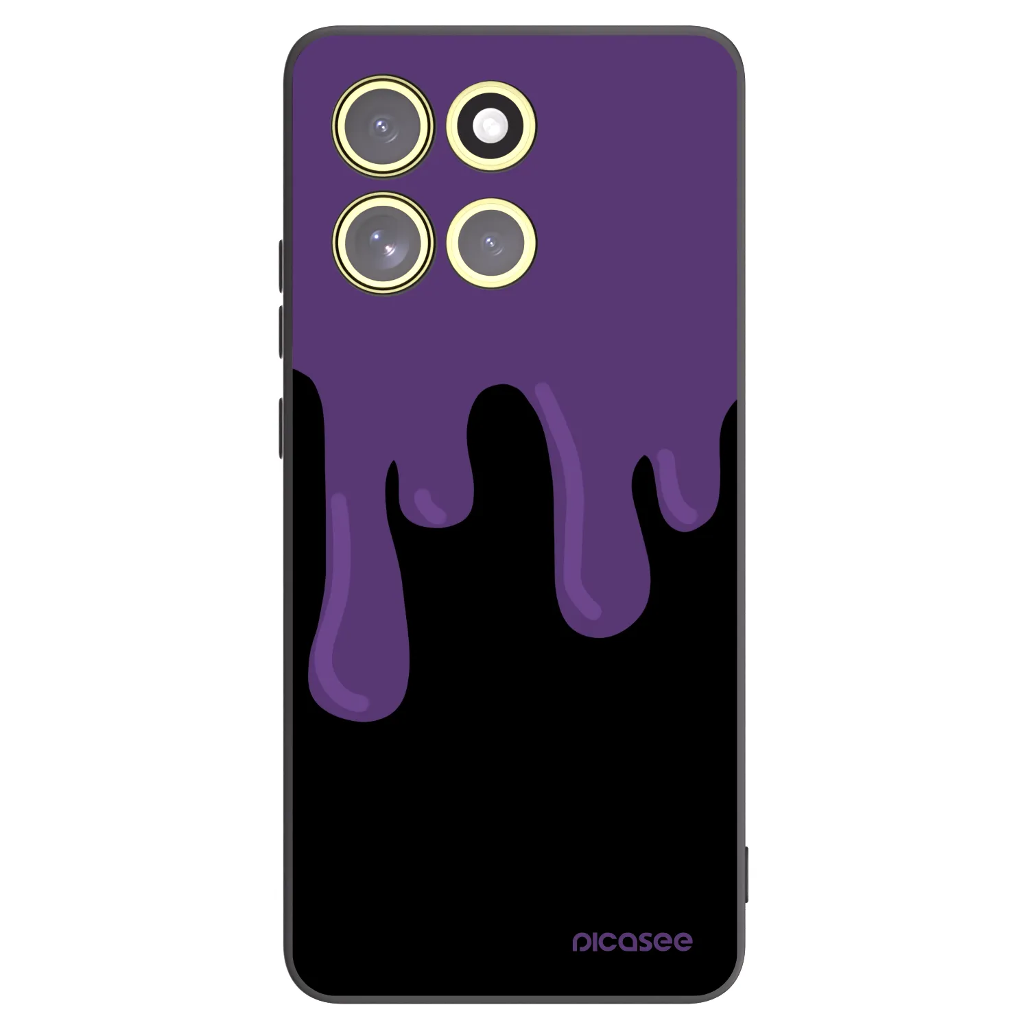 Picasee Motorola Moto G86 Power 5G Hülle - Schwarzes Silikon - Purple spooky