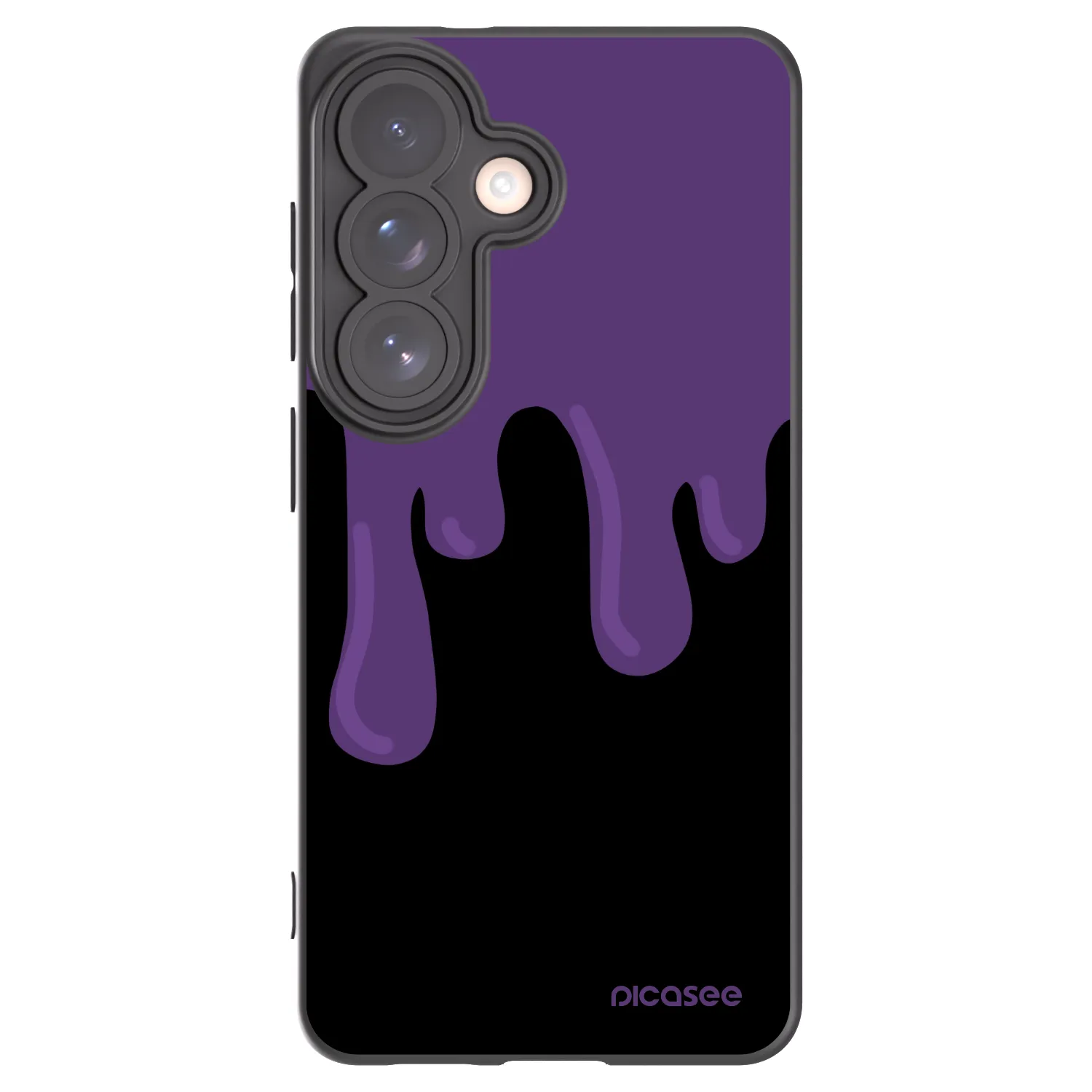 Picasee Samsung Galaxy S26 Hülle - Schwarzes Silikon - Purple spooky
