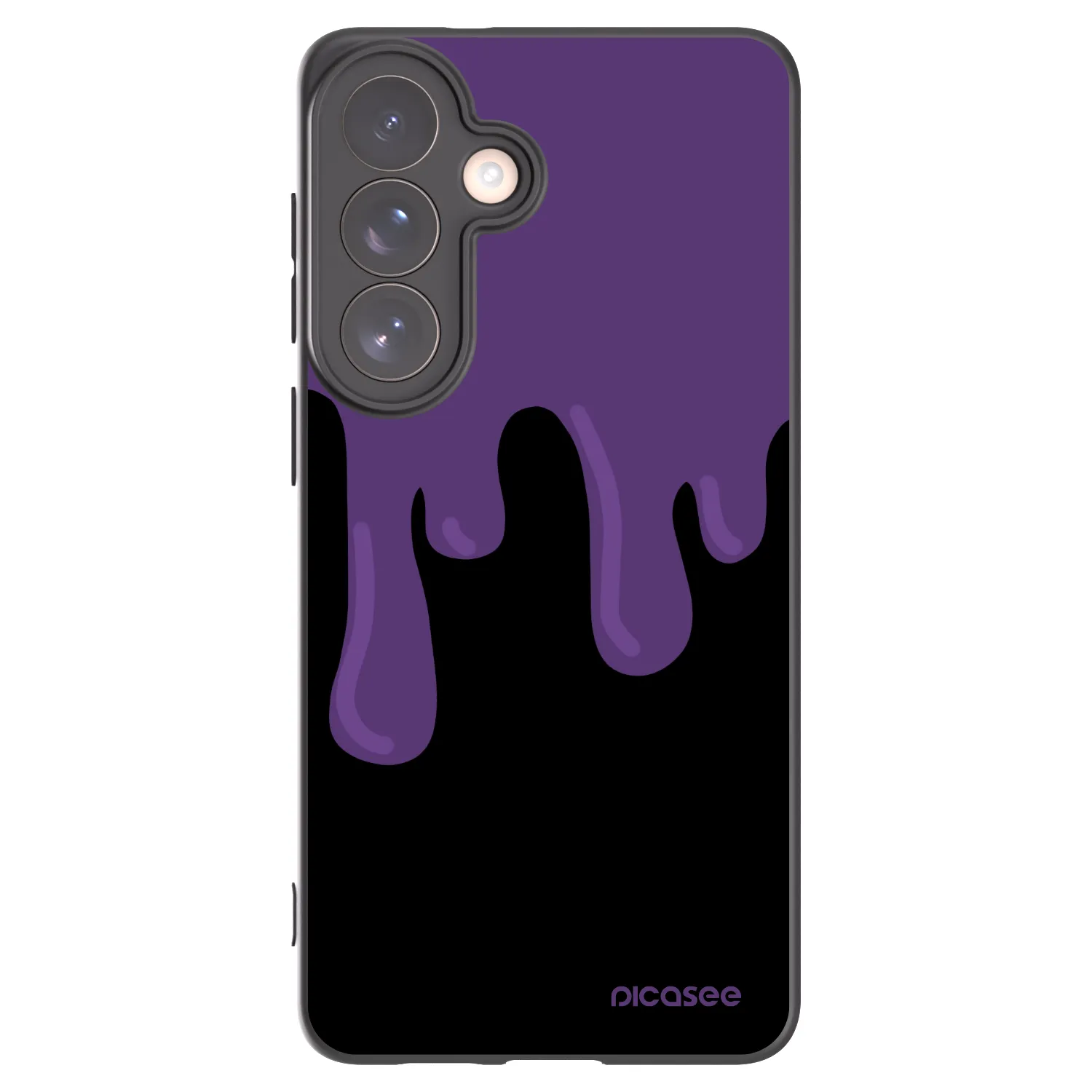 Picasee Samsung Galaxy S26+ Hülle - Schwarzes Silikon - Purple spooky