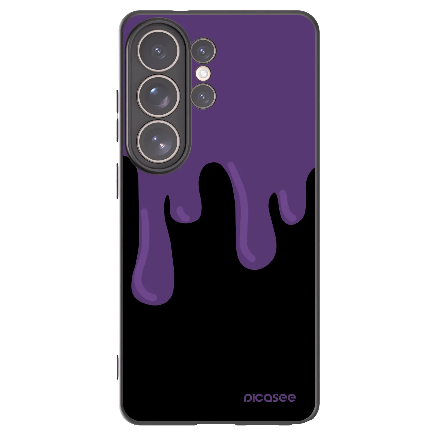 Picasee Samsung Galaxy S26 Ultra Hülle - Schwarzes Silikon - Purple spooky